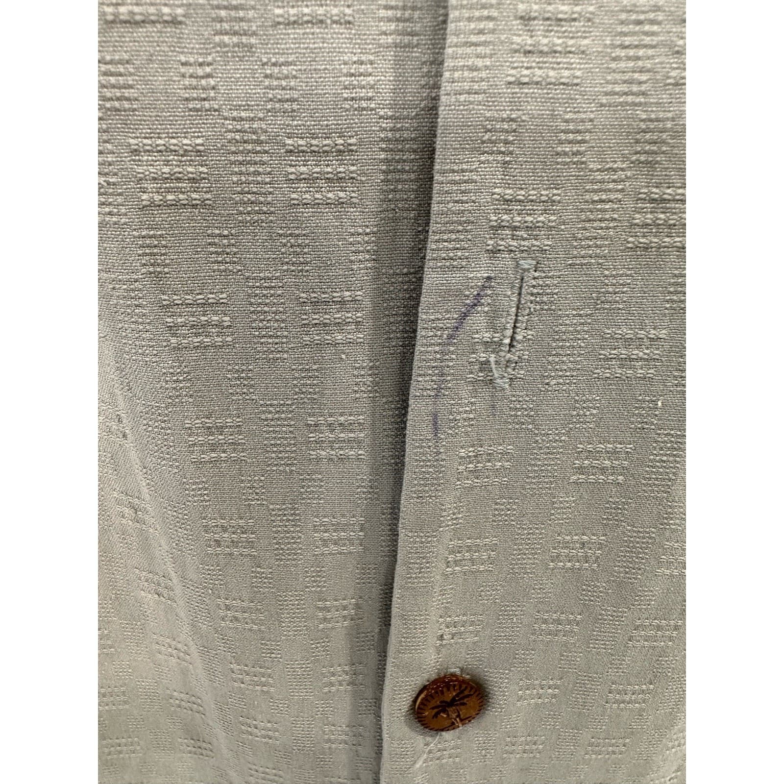 Jamaican JAXX Light Blue Gray 100% Silk Shirt Size Large - Thumbnail 4