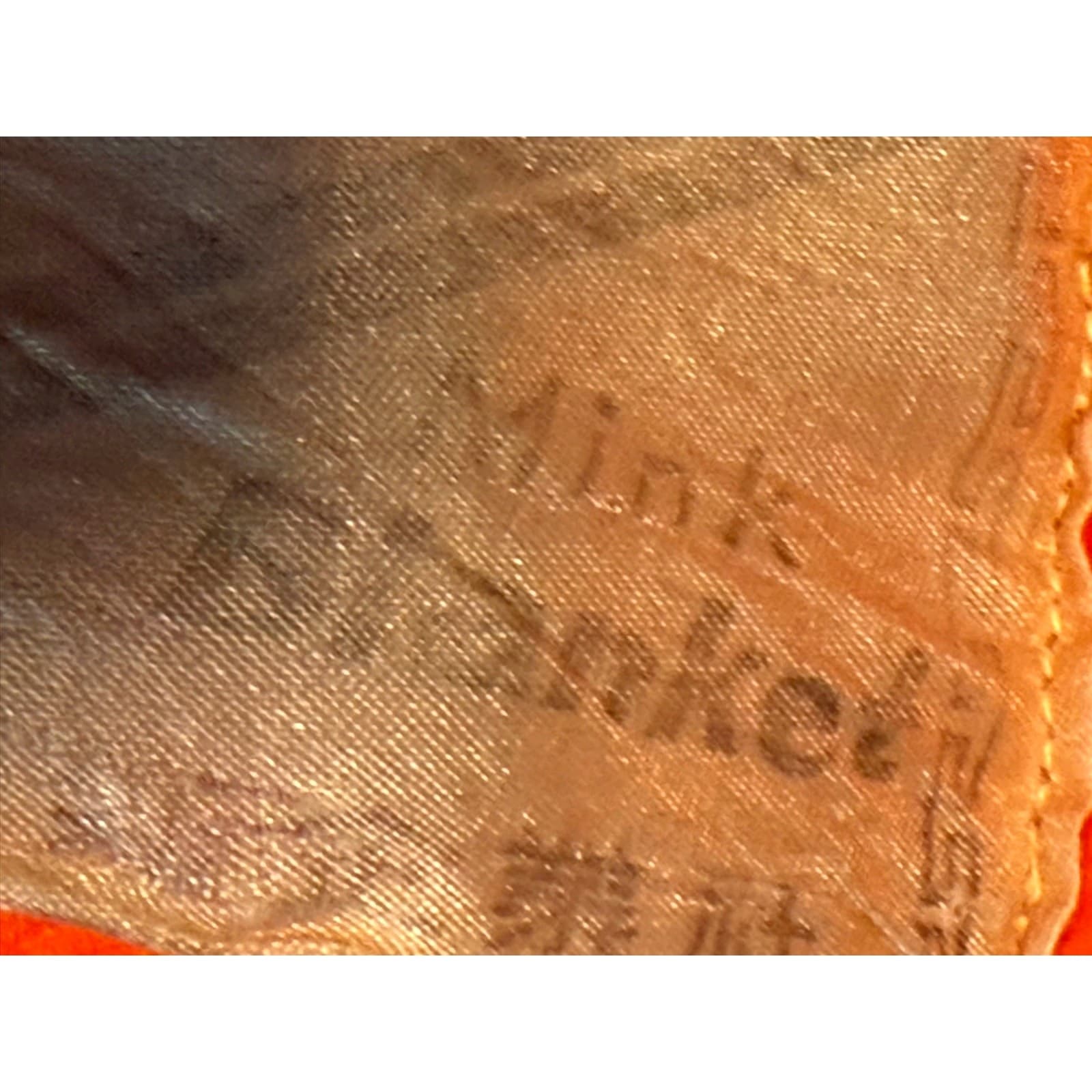 Vintage Korean Mink Blanket Orange Phoenix Crane Asian Plush Heavy 77x58 - Thumbnail 8