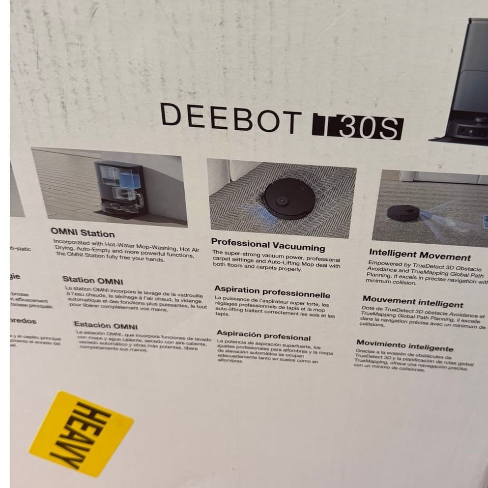 ECOVACS DEEBOT T30S OMNI Robot Vacuum Mop Self Emptying Smart Vacuum - Thumbnail 19