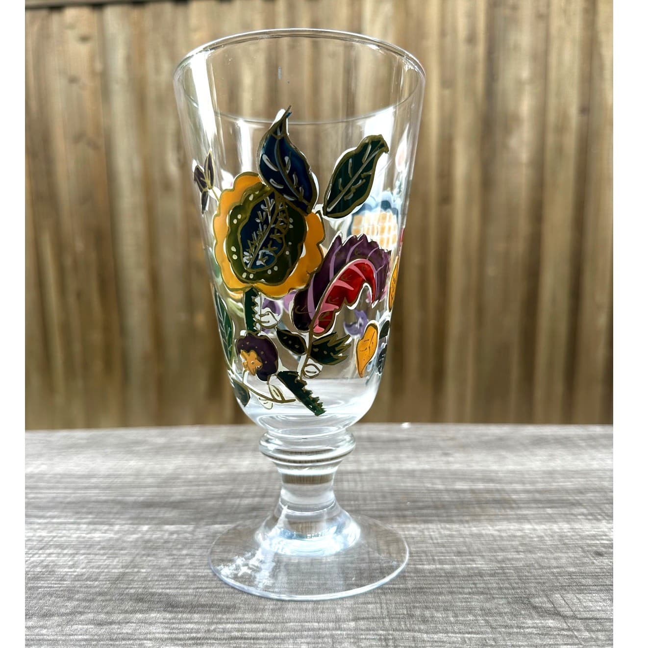 Noble Excellence Napa Valley Collection Hand Painted 22 oz Water/Ice Tea Goblet - Thumbnail 4