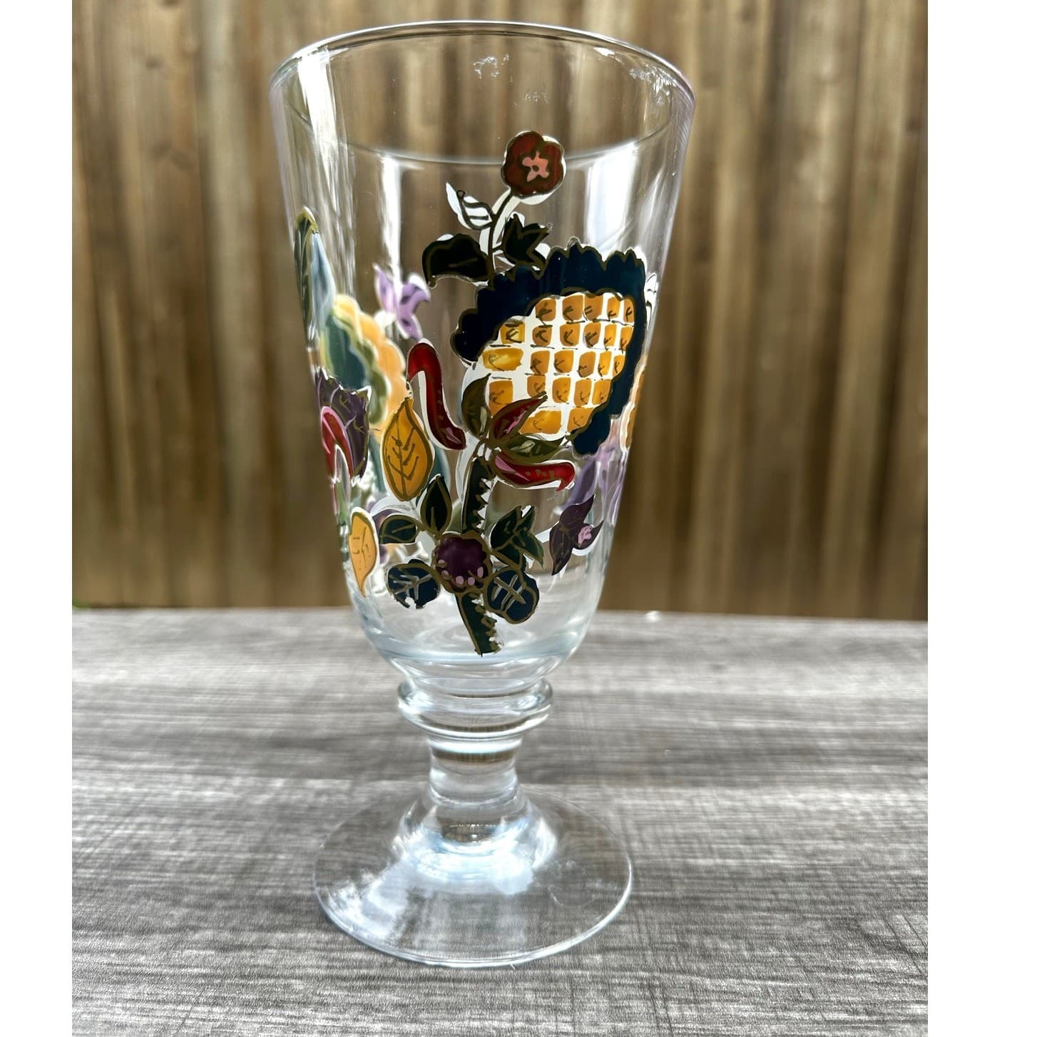 Noble Excellence Napa Valley Collection Hand Painted 22 oz Water/Ice Tea Goblet - Thumbnail 5