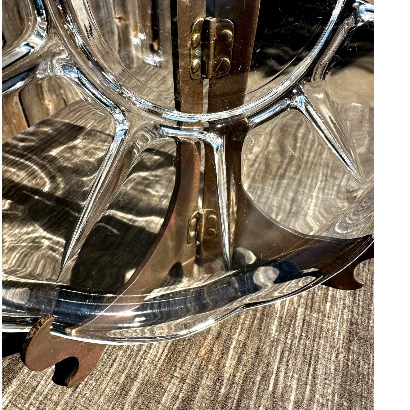 Anchor Hocking Retired Vintage 1960's 'Swedish Modern Clear' 11.5" Cake Plate - Thumbnail 2