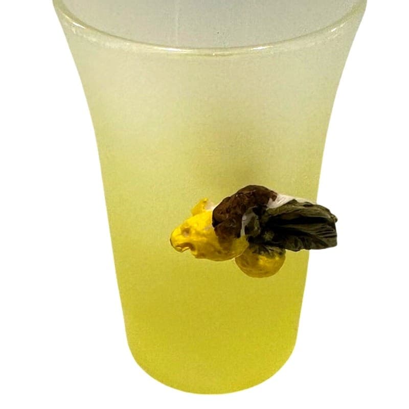 Vintage Italian Dal Santo Limoncello One-of-a-Kind 14PC Decanter/Tray/12 Glasses - Thumbnail 11