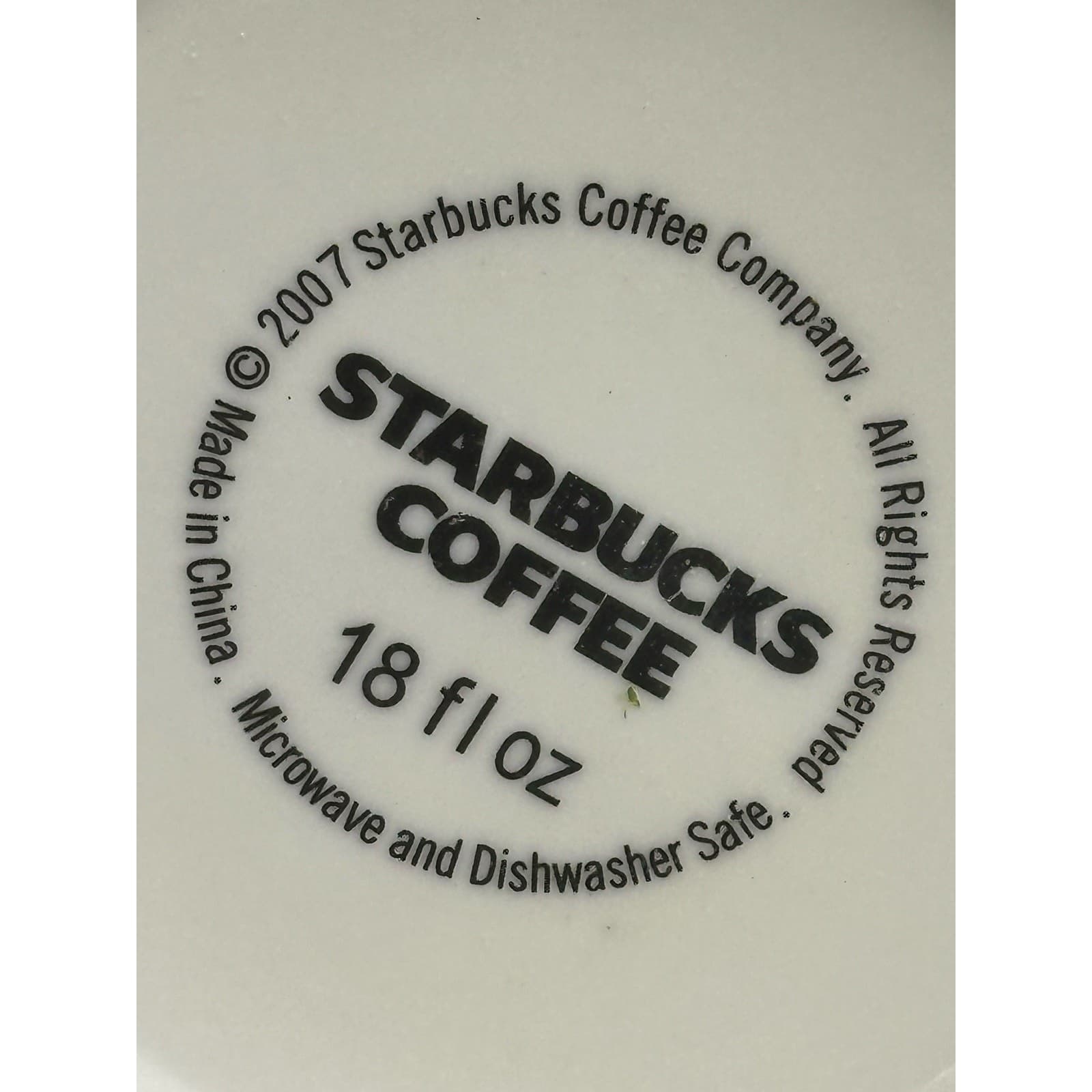 Starbucks 2007 Vintage Columbus Architect Series Large 18 oz Coffee/Latte Mug - Thumbnail 7