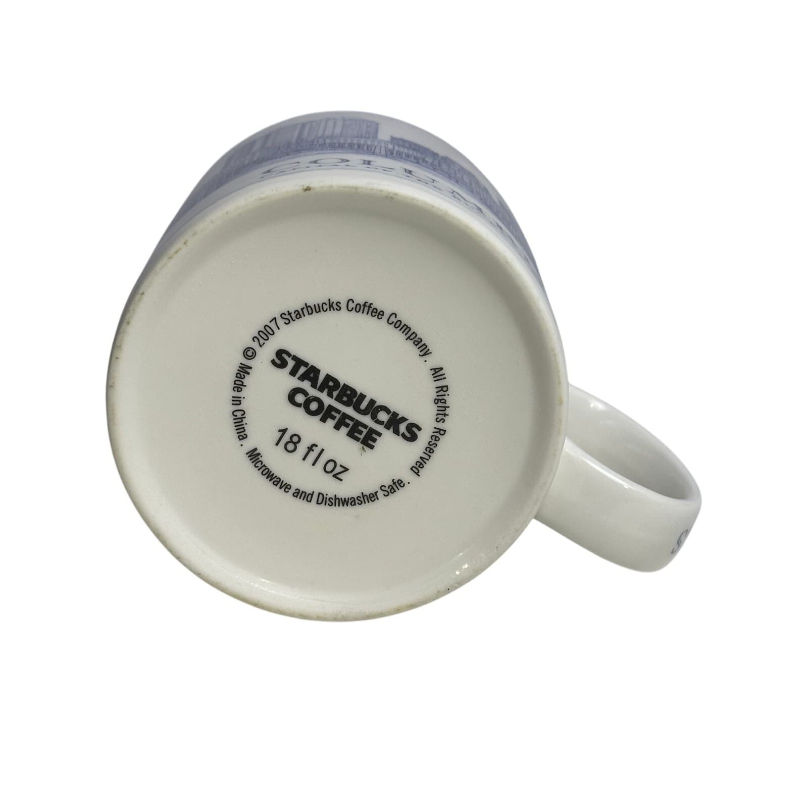 Starbucks 2007 Vintage Columbus Architect Series Large 18 oz Coffee/Latte Mug - Thumbnail 6