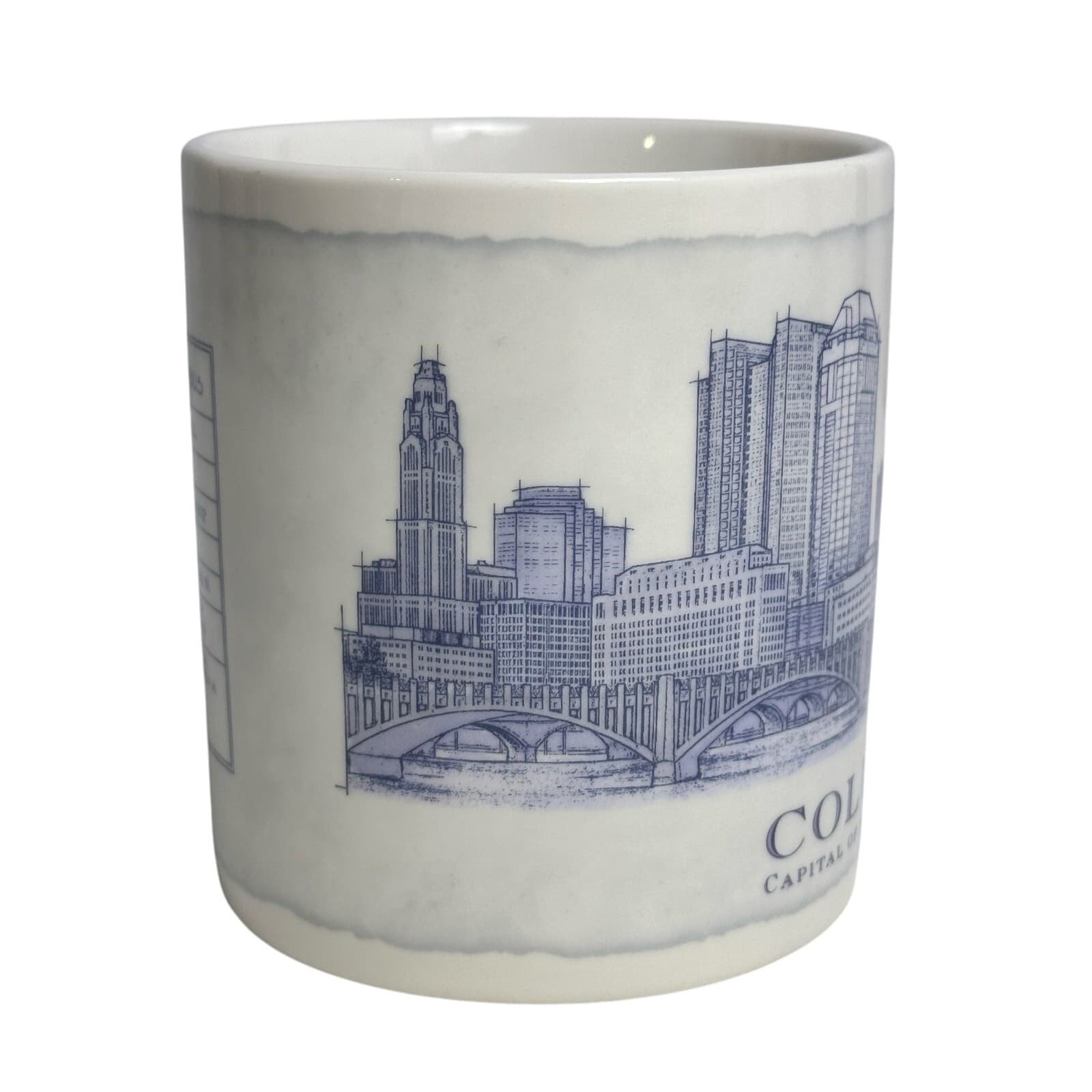 Starbucks 2007 Vintage Columbus Architect Series Large 18 oz Coffee/Latte Mug - Thumbnail 4