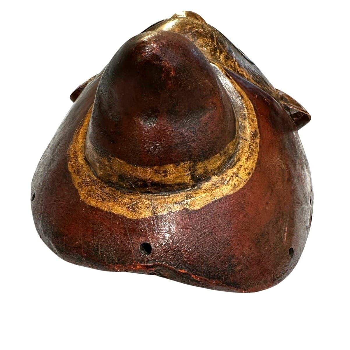 African Ivory Coast Guro People Hand Crafted Wooden Carved Exquisite Mask - Thumbnail 4