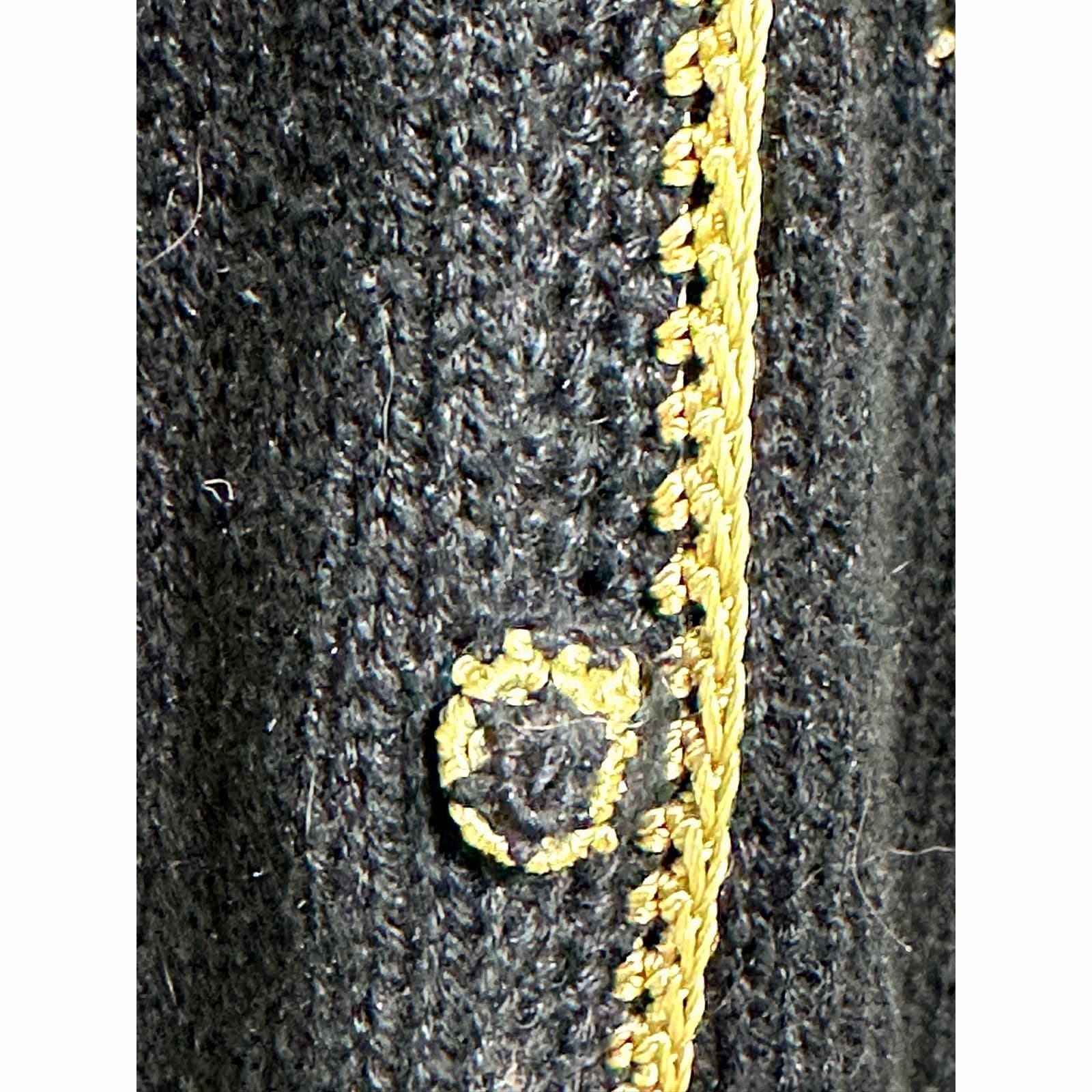 Tiara Women Black Woven Embroidered & Sequined Floral Pattern Sweater Size 18/20 - Thumbnail 7