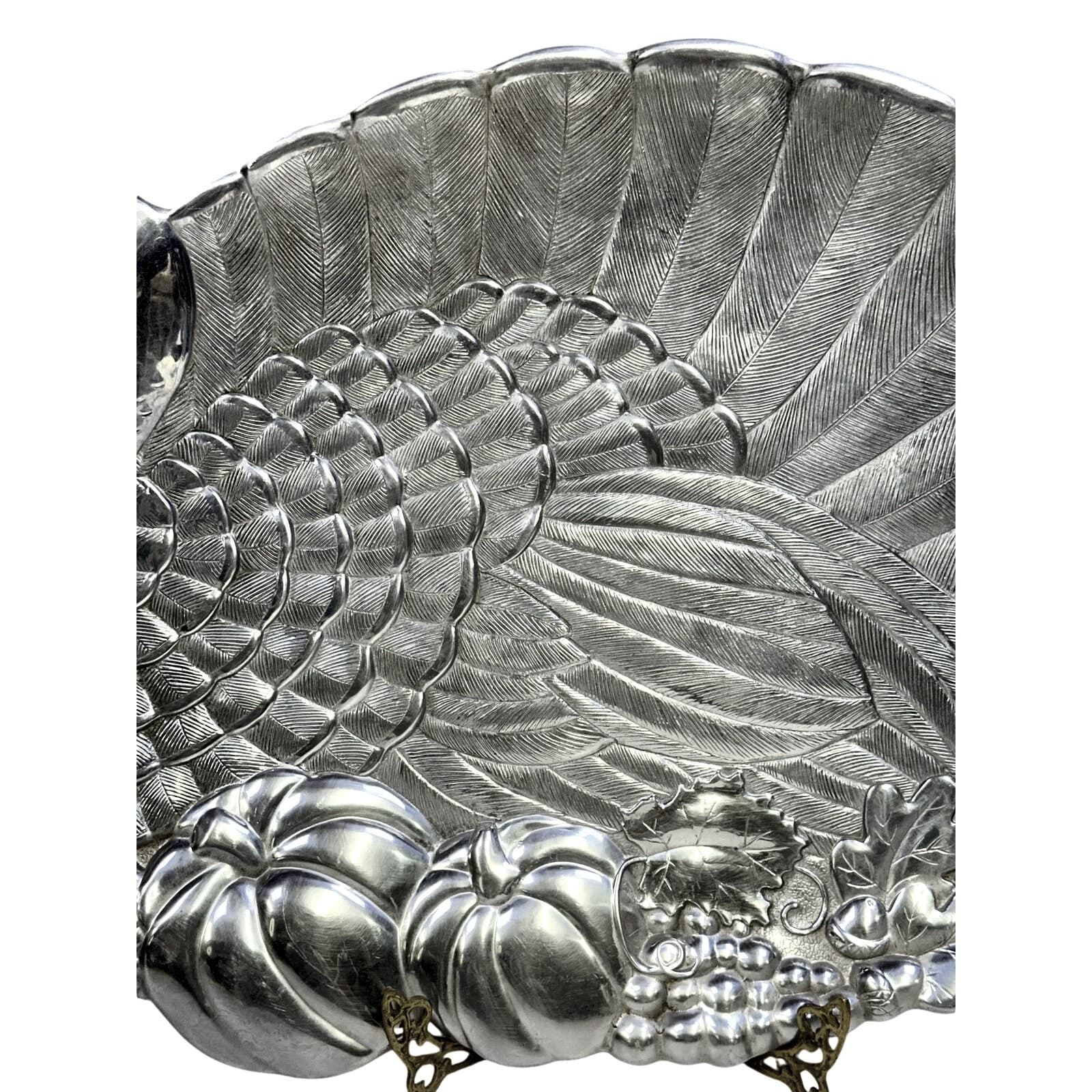 Gorham 1831 Large 24x16 Metal Turkey Platter Tray Server Centerpiece-Excellent - Thumbnail 3