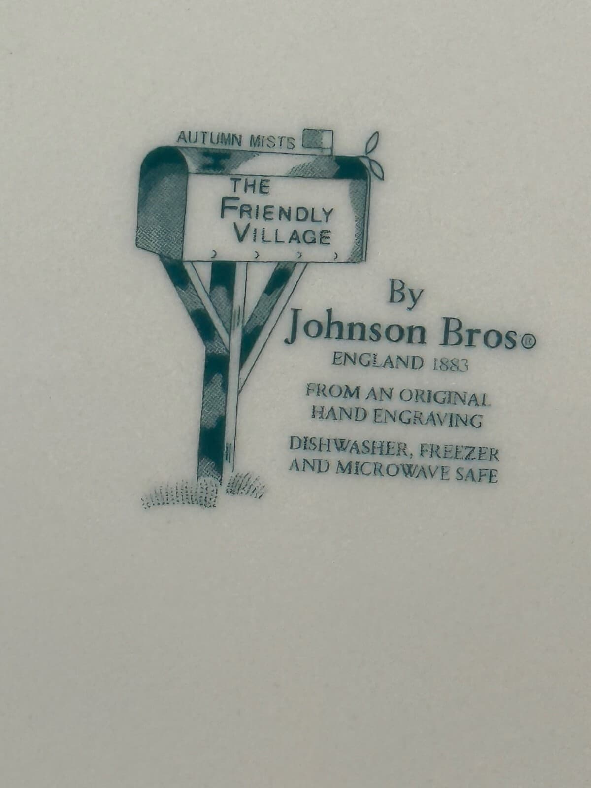 Johnson Brothers-England-The Friendly Village-Autumn Mist Plate - Thumbnail 4