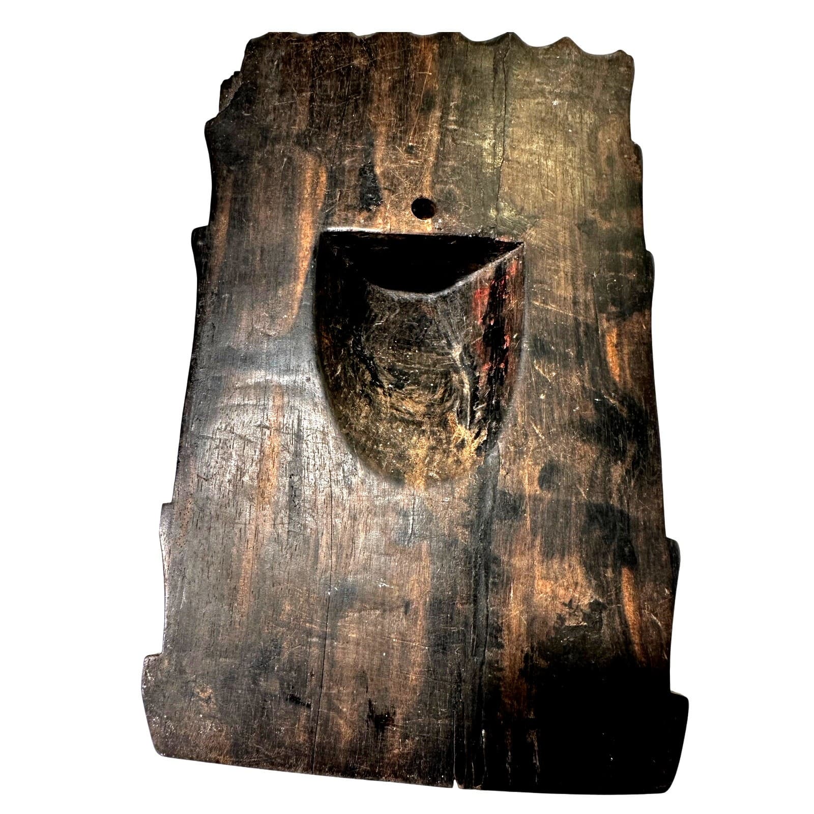 Tribal Wall Sculpture Mask of Woman Unknown Tribe or Peoples-Late 20th Century - Thumbnail 7