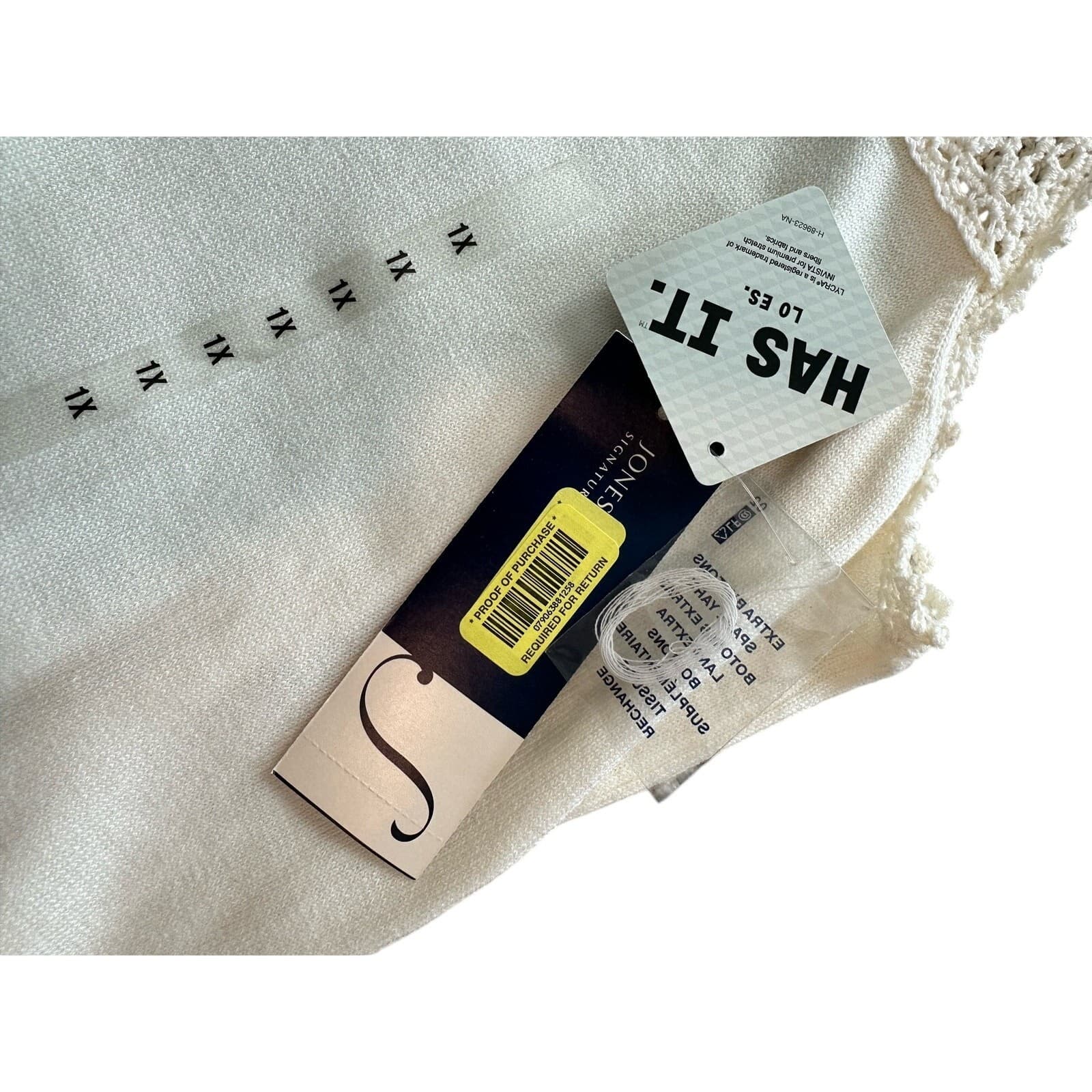 Jones New York Signature Woman NWT White/Cream Tank Top Sz 1X - Thumbnail 12