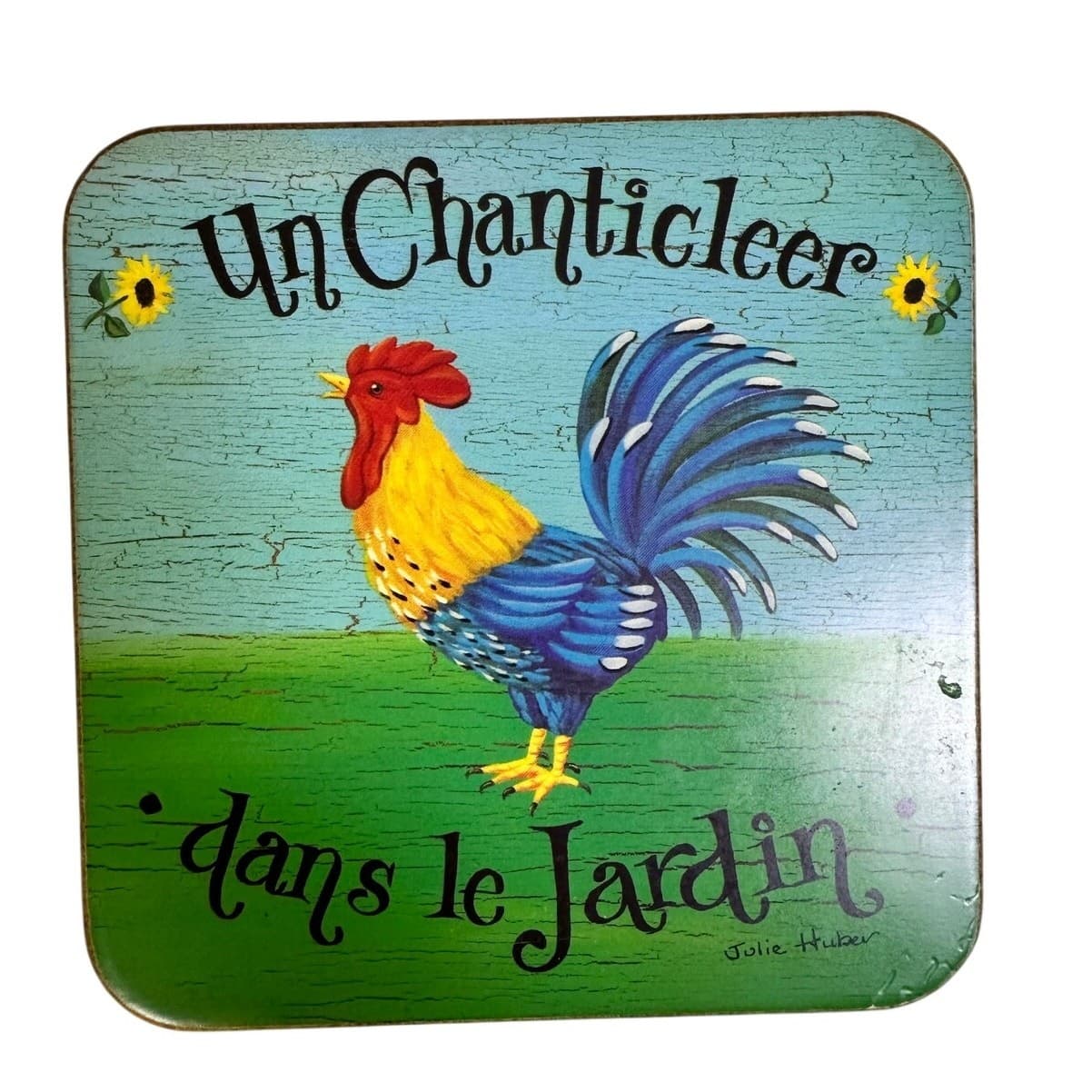 Pimpernel Julie Huber Vintage dans le Jardin 4" Square Coasters-Set of 5 - Thumbnail 8