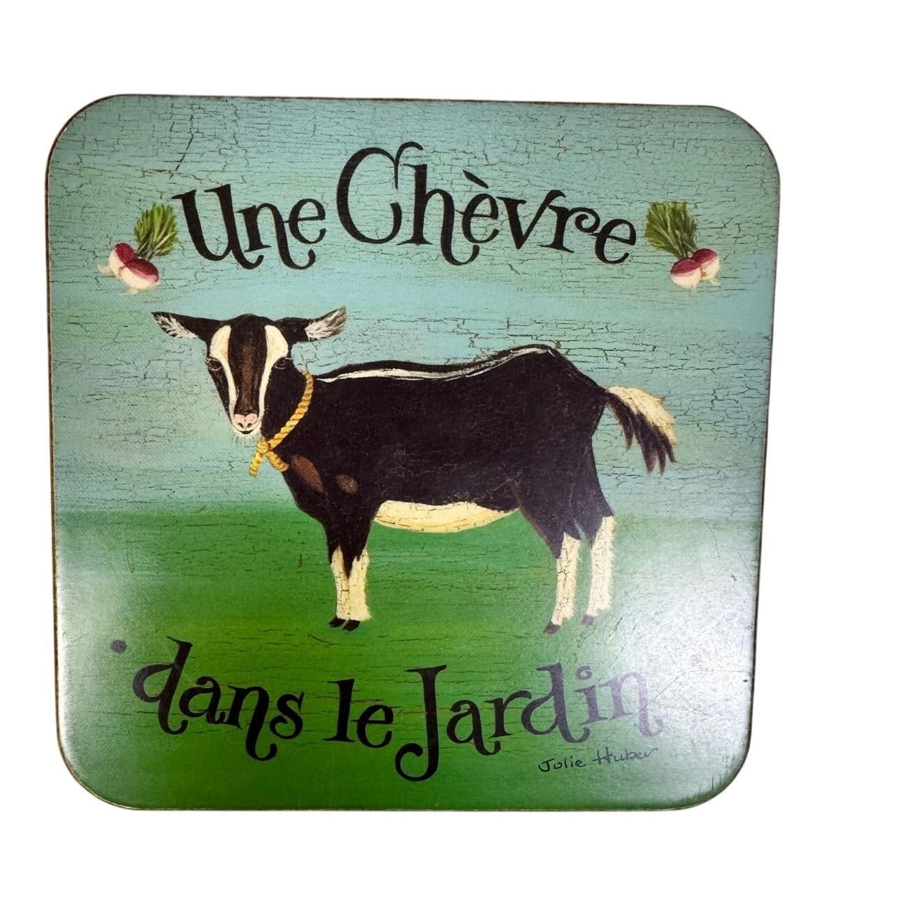Pimpernel Julie Huber Vintage dans le Jardin 4" Square Coasters-Set of 5 - Thumbnail 3