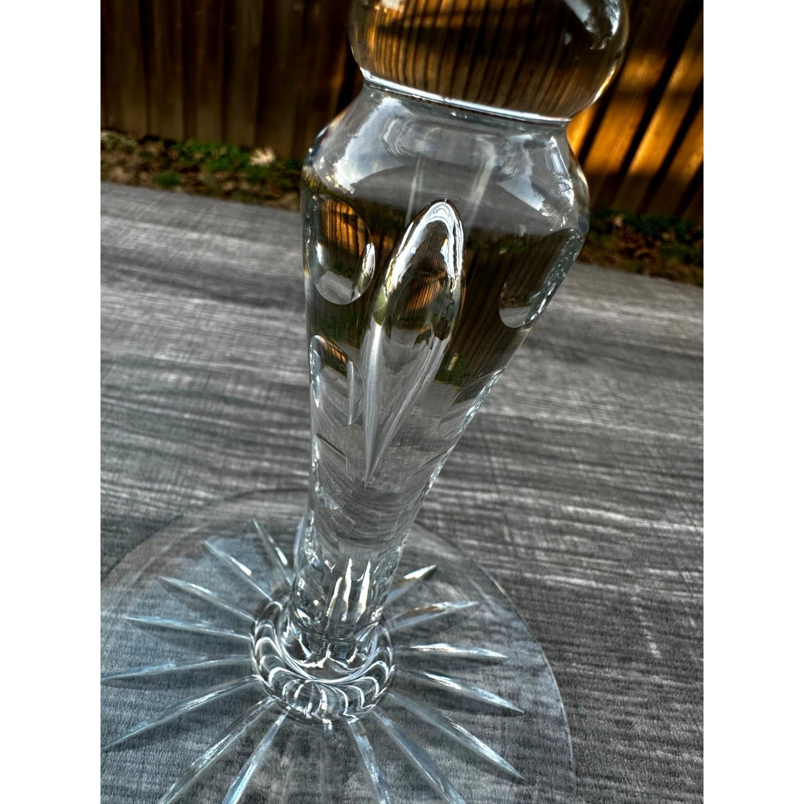 American Brilliant Period Cut Glass Heavy Crystal Compote-Elegant-Exquisite - Thumbnail 7