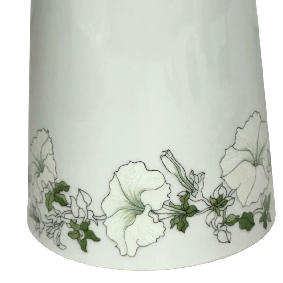 Watercolors Block Spal Portugal 'White Petunias' Long Spout 9" Coffee Pot w/Lid - Thumbnail 5