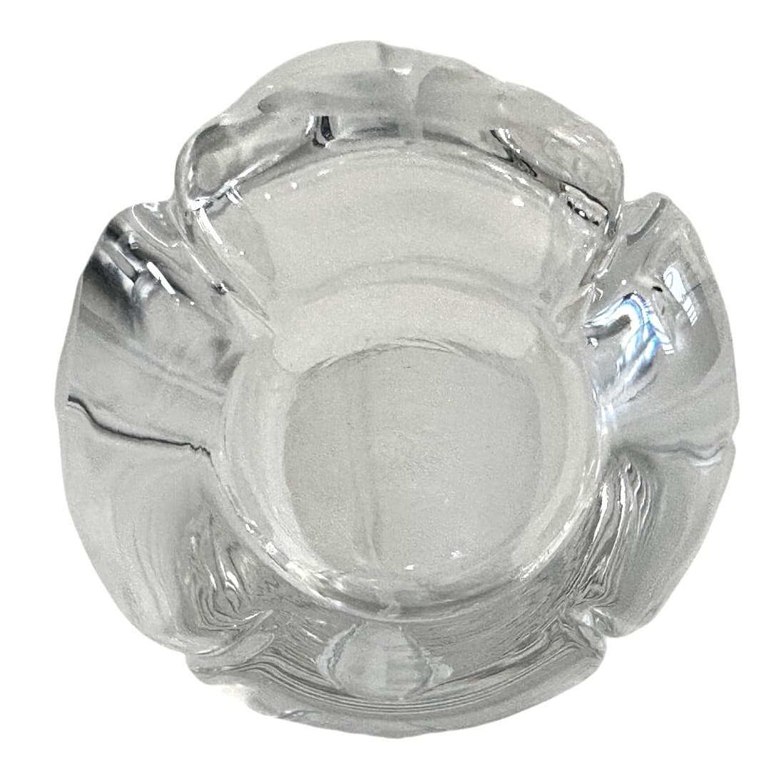 Heavy Crystal Elegant Embellished Frosted 3D Leaf Base Highball Glasses-Set of 6 - Thumbnail 4