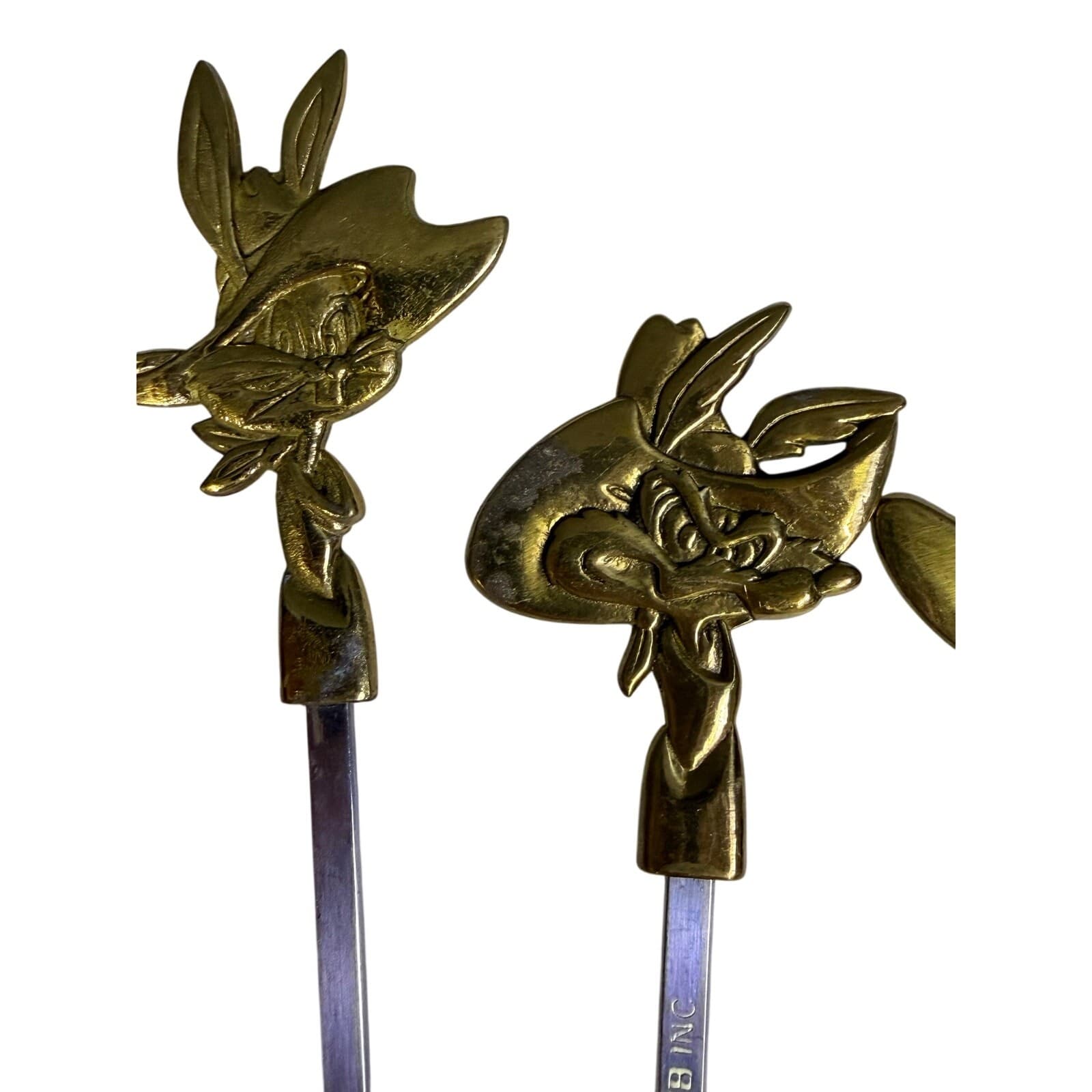 Warner Brothers Vintage 1994 Brass/Stainless Cartoon Character Skewers-Set of 8 - Thumbnail 4