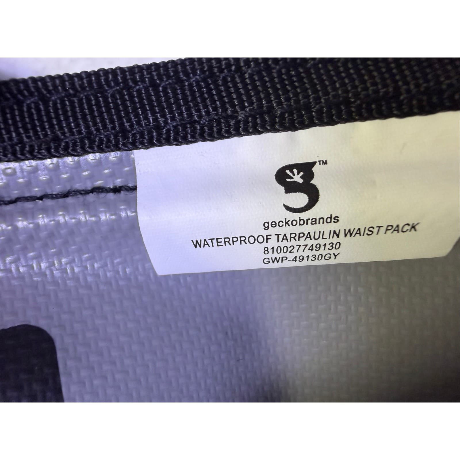 geckobrands Waterproof Tarpaulin Waist Pack Black & Gray Never Used - Thumbnail 8