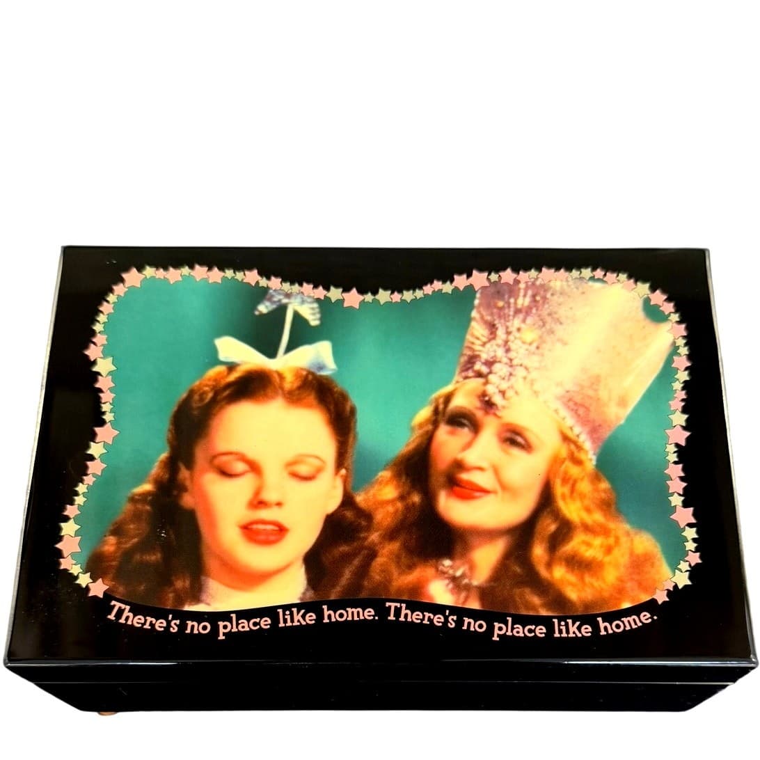Wizard of Oz Dorothy & Glinda Music Box Plays Somewhere Over the Rainbow SFMBC - Thumbnail 5