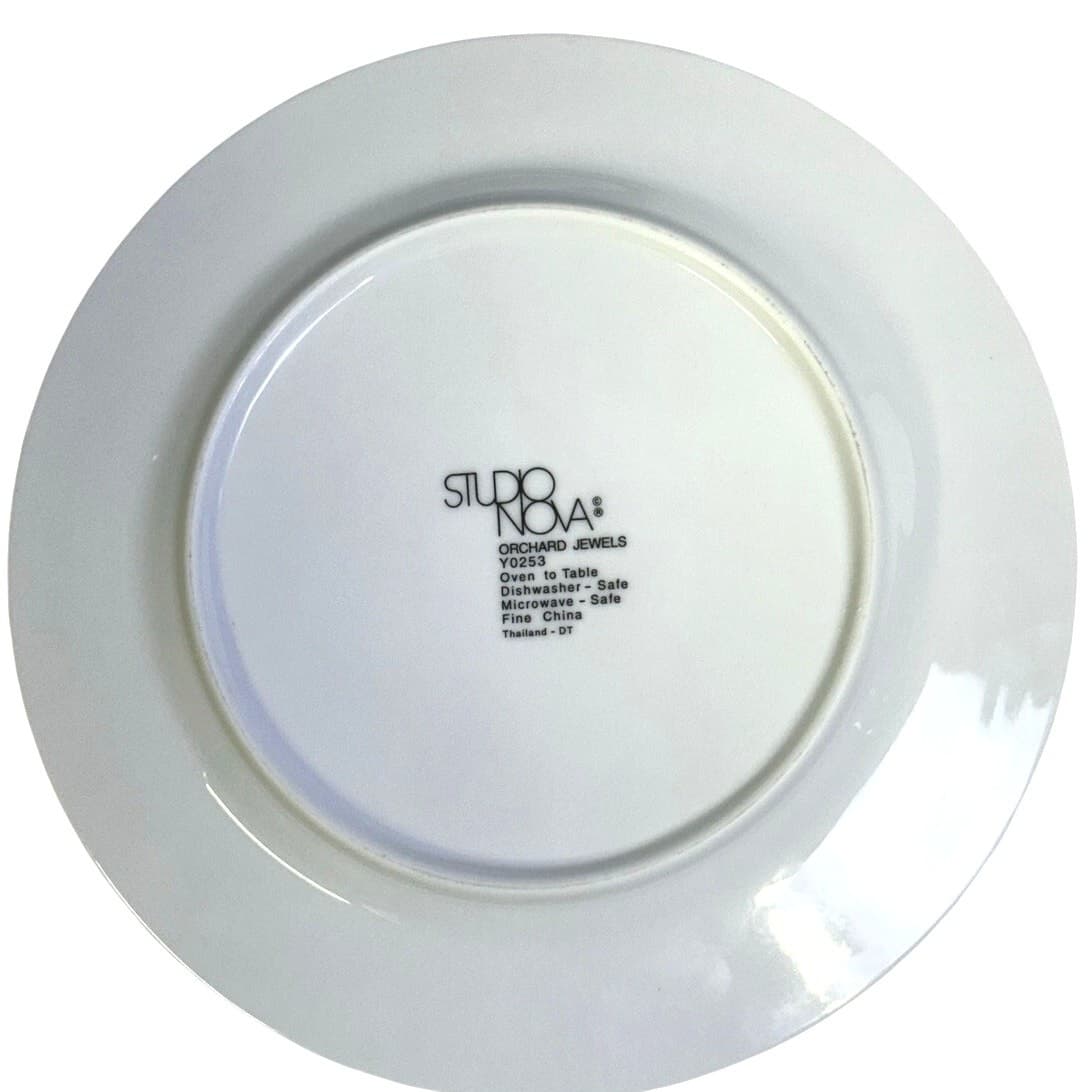 Studio Nova Retired 1999-2004 Orchard Jewels 8.25" Lunch/Salad Plates-Set of 4 - Thumbnail 5