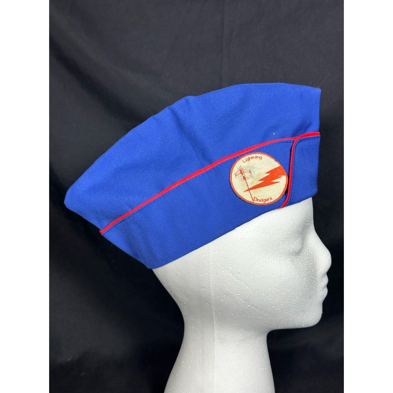 Military Side Flight Cap Lightning Dodgers Patch & Insignia Pins Rare Vintage - Thumbnail 2