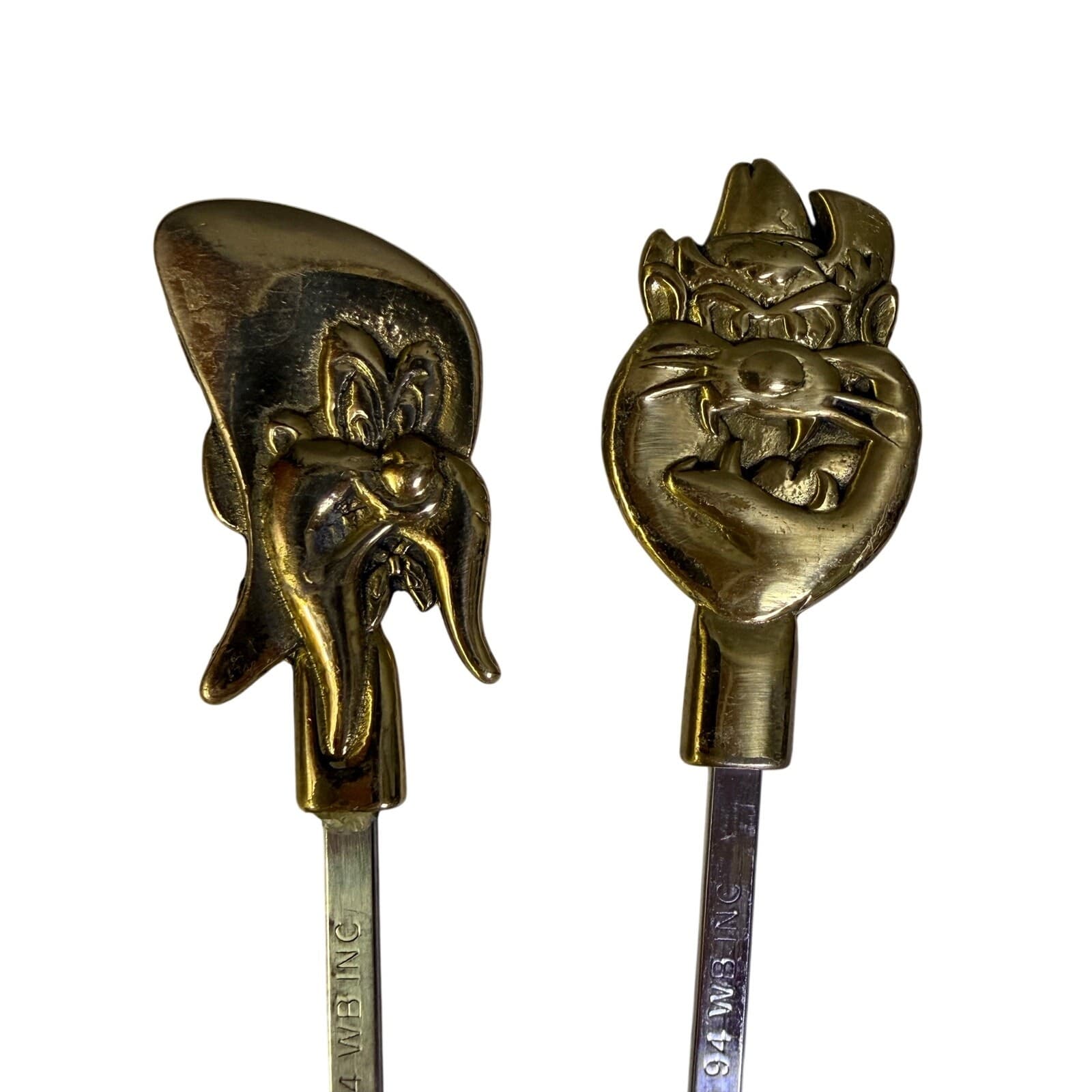 Warner Brothers Vintage 1994 Brass/Stainless Cartoon Character Skewers-Set of 8 - Thumbnail 2