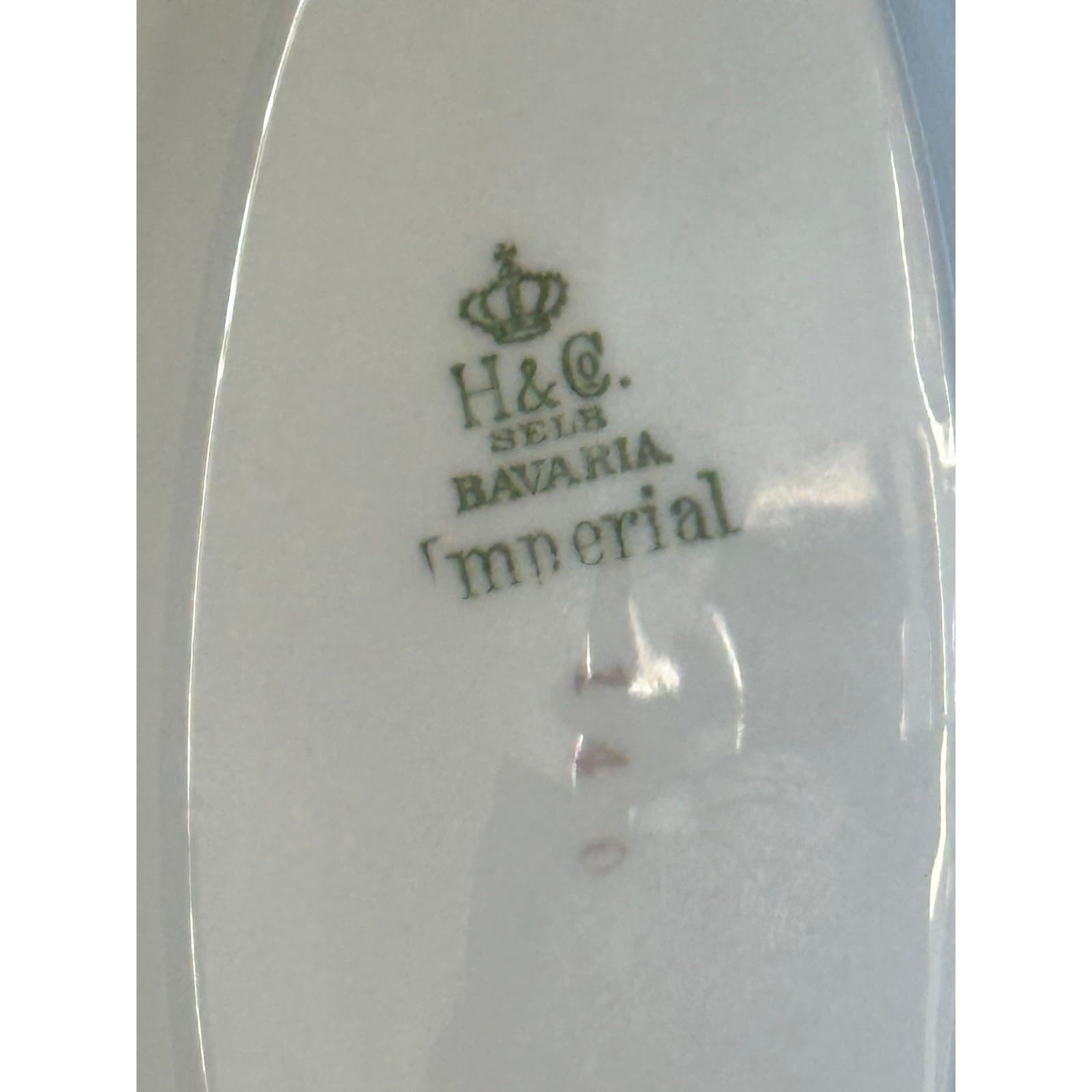 Heinrich & Co Vintage 1930's 'Claridge' Imperial 9" Gravy Boat/Underplate-Read - Thumbnail 4
