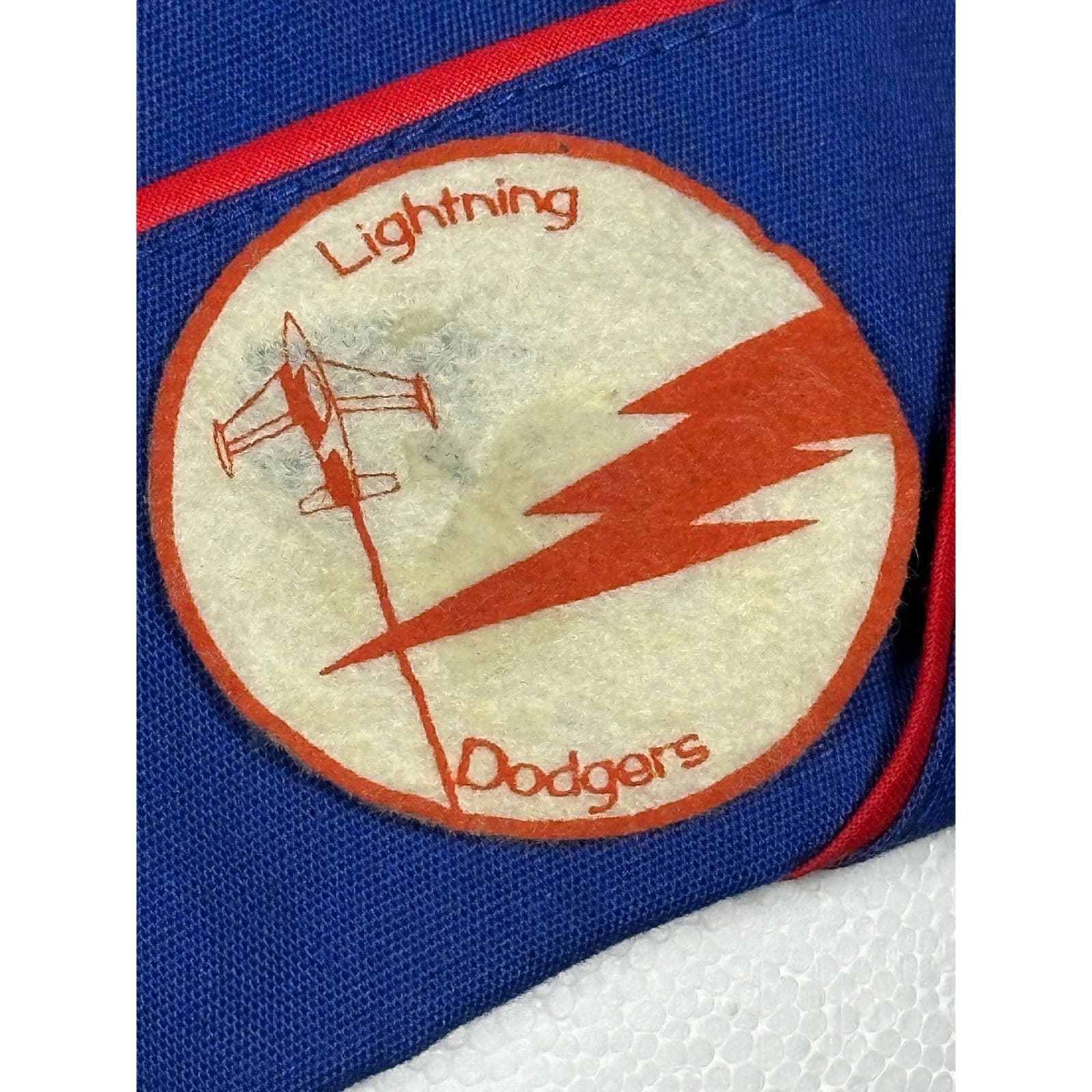 Military Side Flight Cap Lightning Dodgers Patch & Insignia Pins Rare Vintage - Thumbnail 3