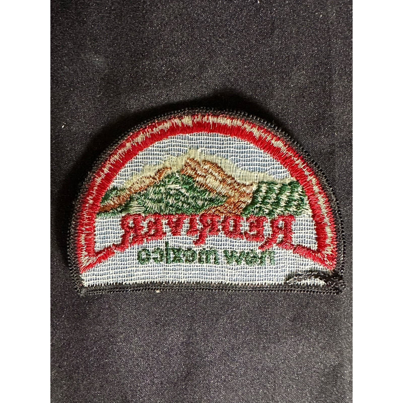 Red River, New Mexico Woven Mountain Resort Patch Vintage 3.5 x 2.5 - Thumbnail 3