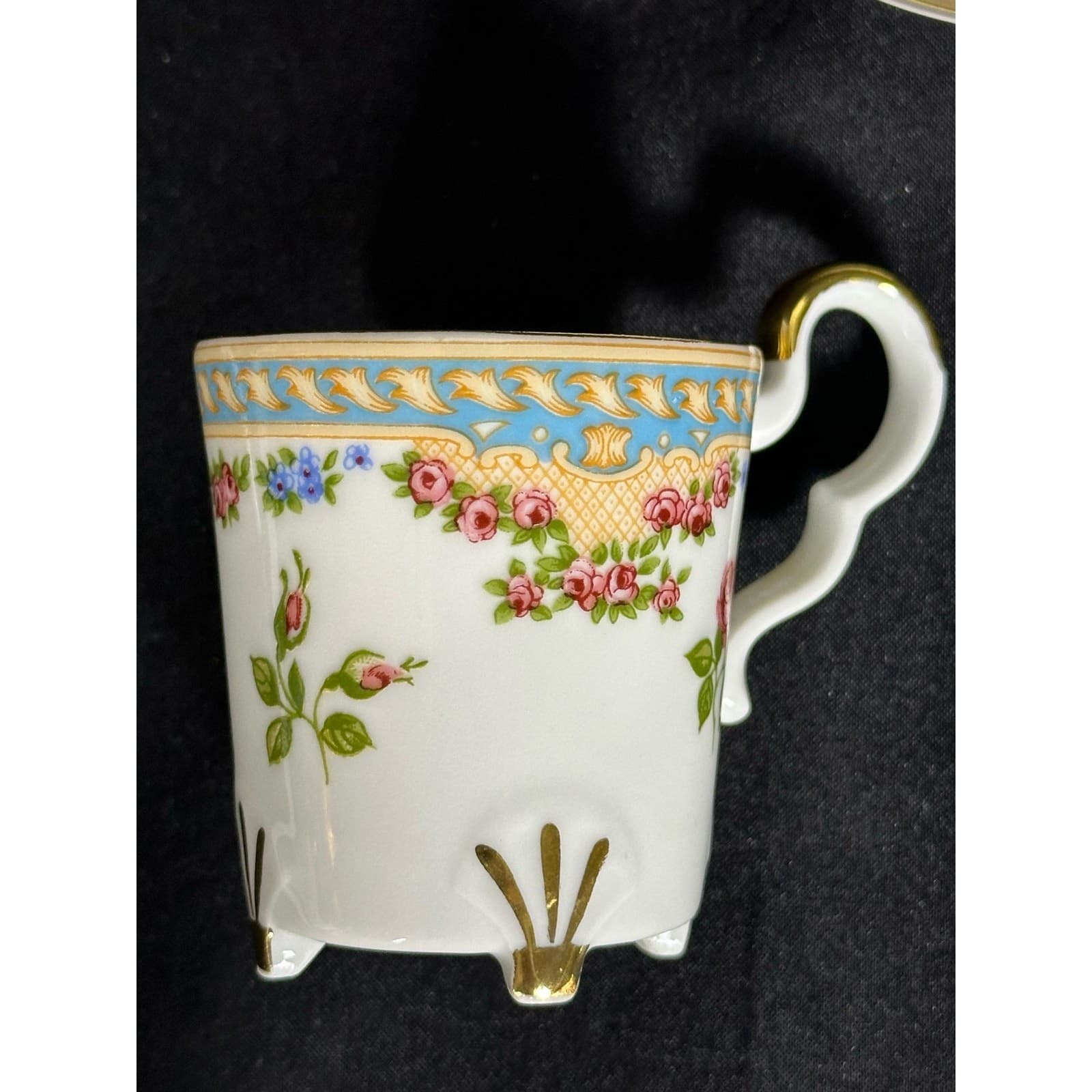 The Danbury Mint BAREATHER WALDSASSEN Demitasse Cup & Saucer Bavaria Germany - Thumbnail 7