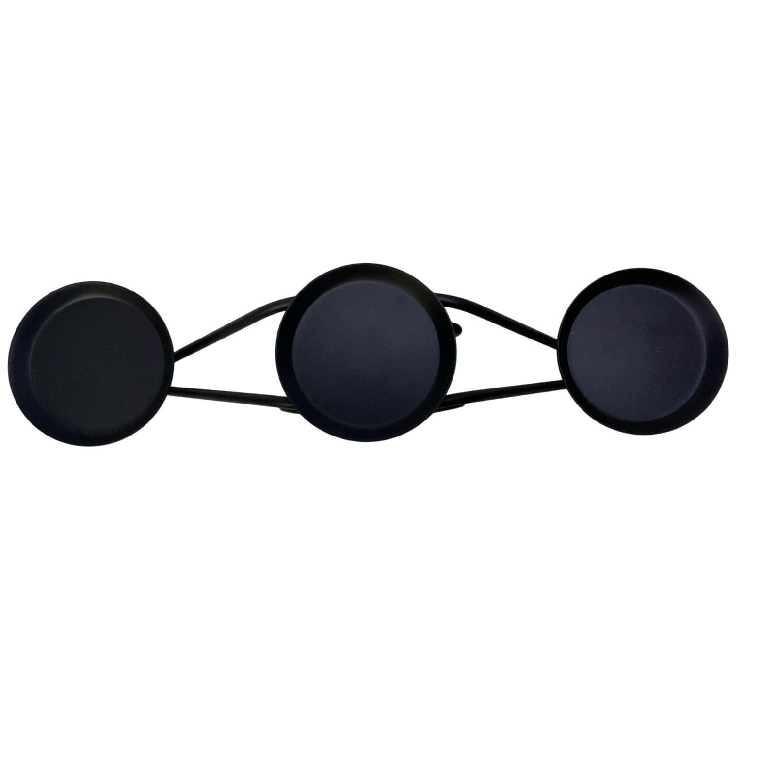 Longaberger Foundry Collection Black Wrought Iron 3-Pillar Candle Holder - Thumbnail 3