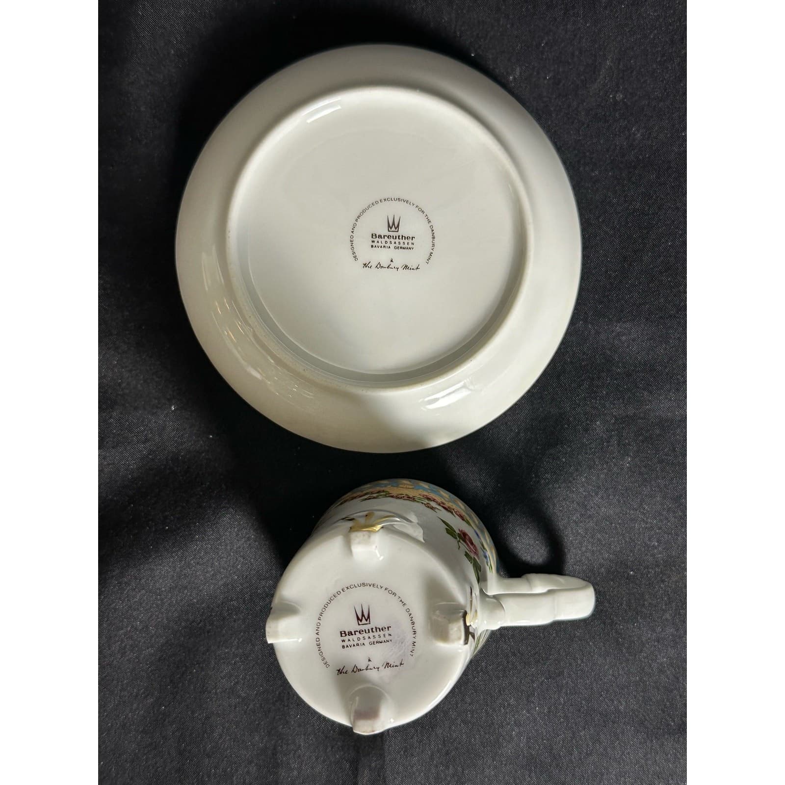 The Danbury Mint BAREATHER WALDSASSEN Demitasse Cup & Saucer Bavaria Germany - Thumbnail 8