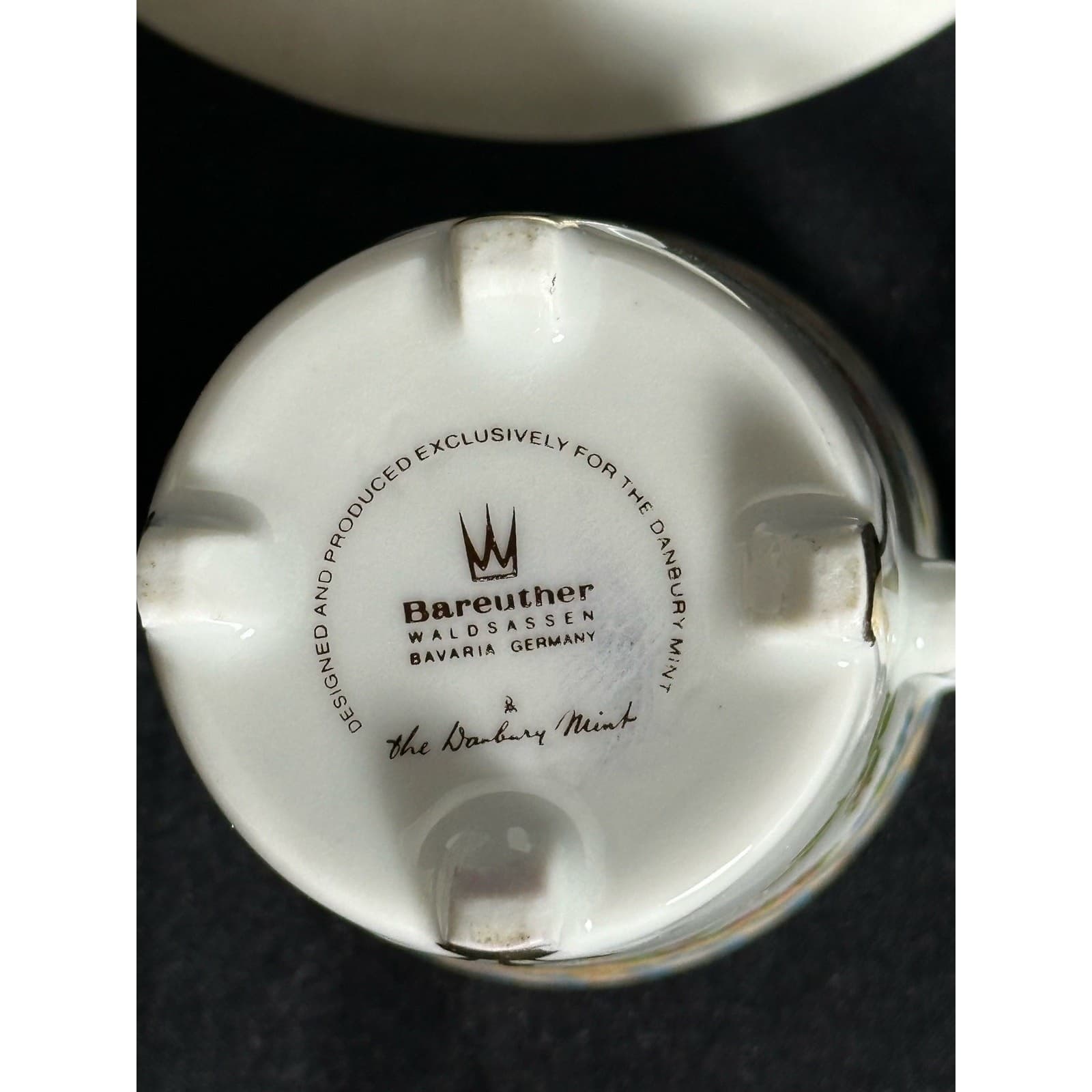 The Danbury Mint BAREATHER WALDSASSEN Demitasse Cup & Saucer Bavaria Germany - Thumbnail 9