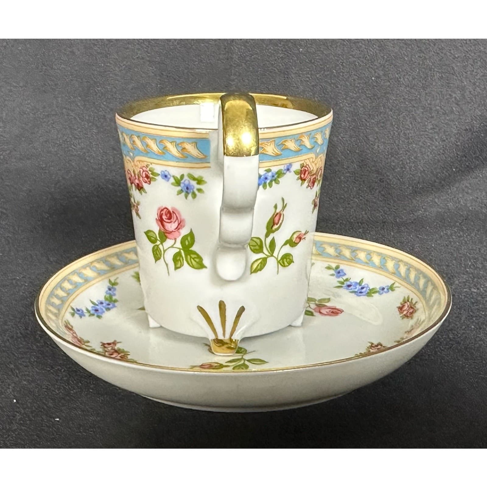 The Danbury Mint BAREATHER WALDSASSEN Demitasse Cup & Saucer Bavaria Germany - Thumbnail 2