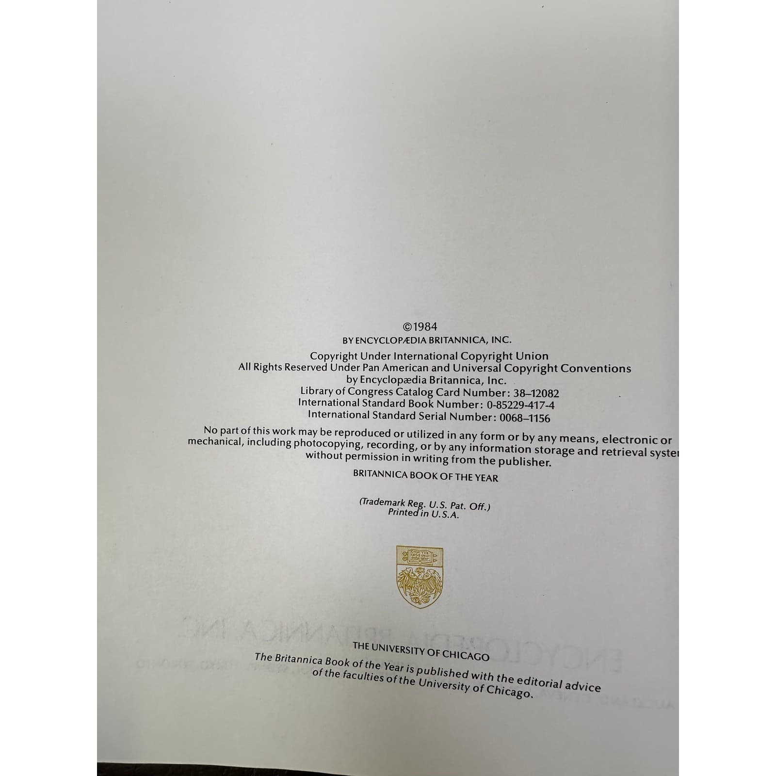 Encyclopedia Brittanica 1984 Book of the Year - Thumbnail 4