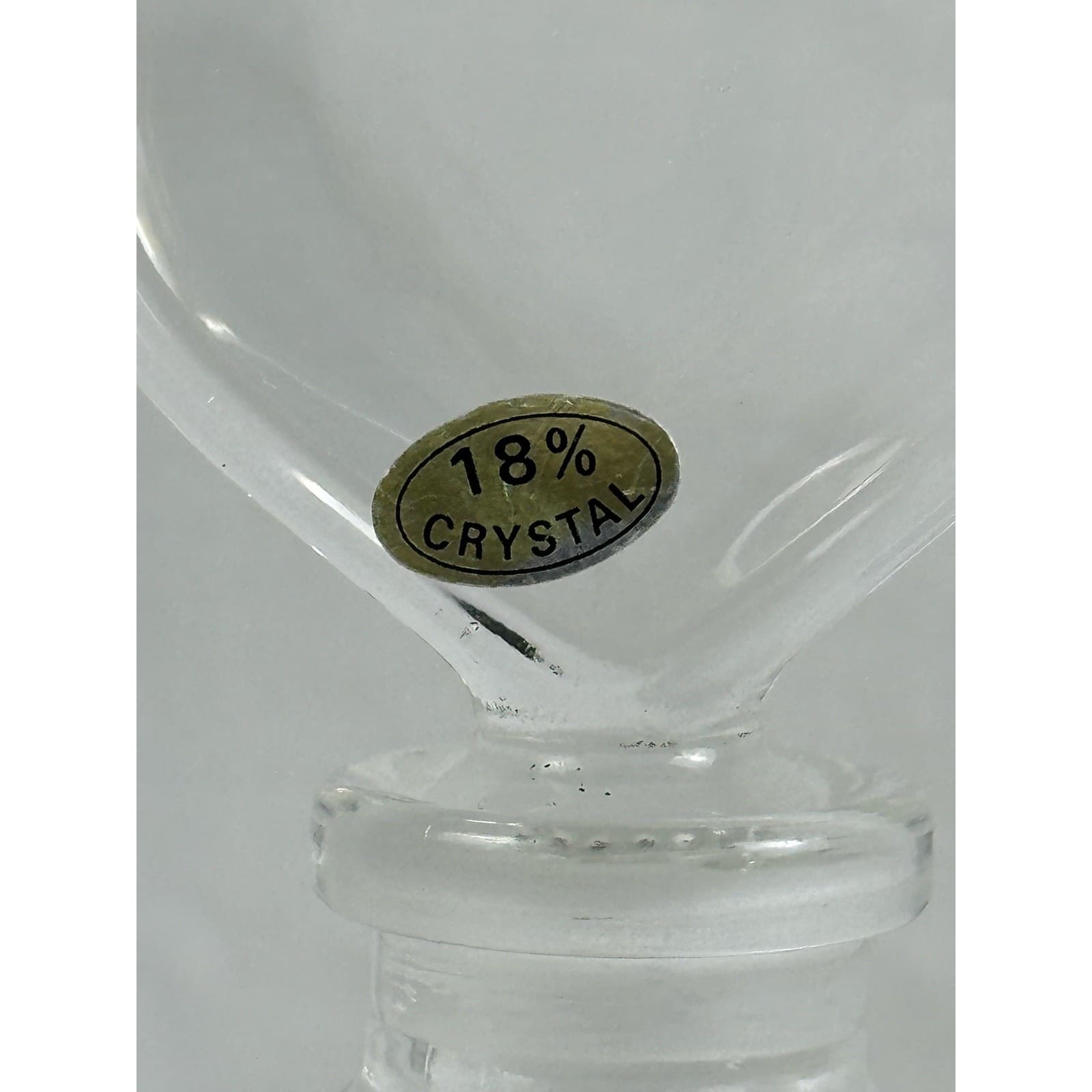 Crystal Perfume Bottle Heartstopper 5.5" 1990s Tele Floral Japan 18% crystal - Thumbnail 2
