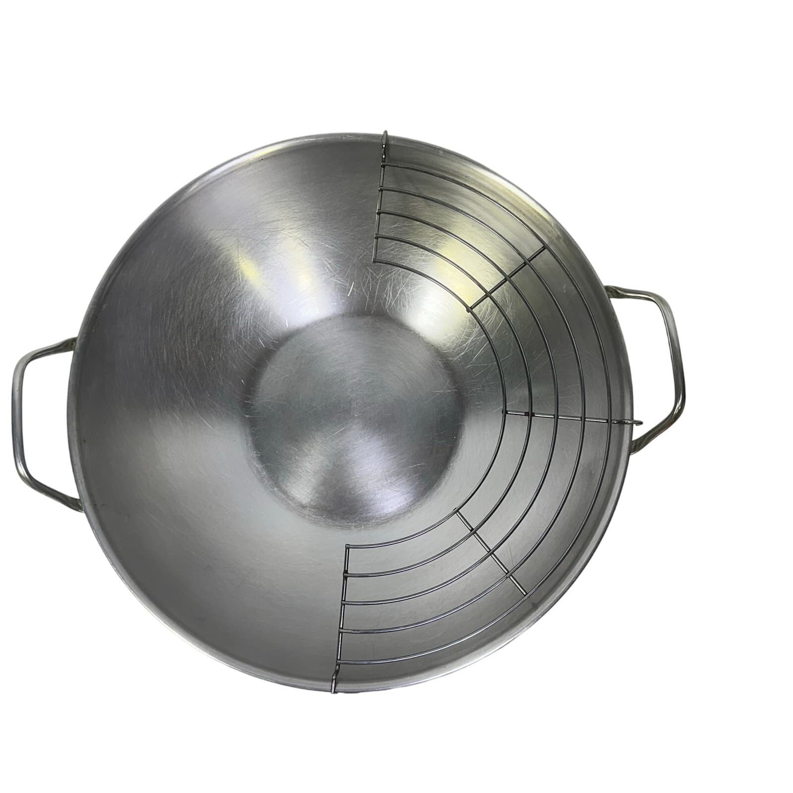 Farberware 1990's Electric 14" Wok Model #303 Tempura Rack Steamer Stir Fry Pan - Thumbnail 5