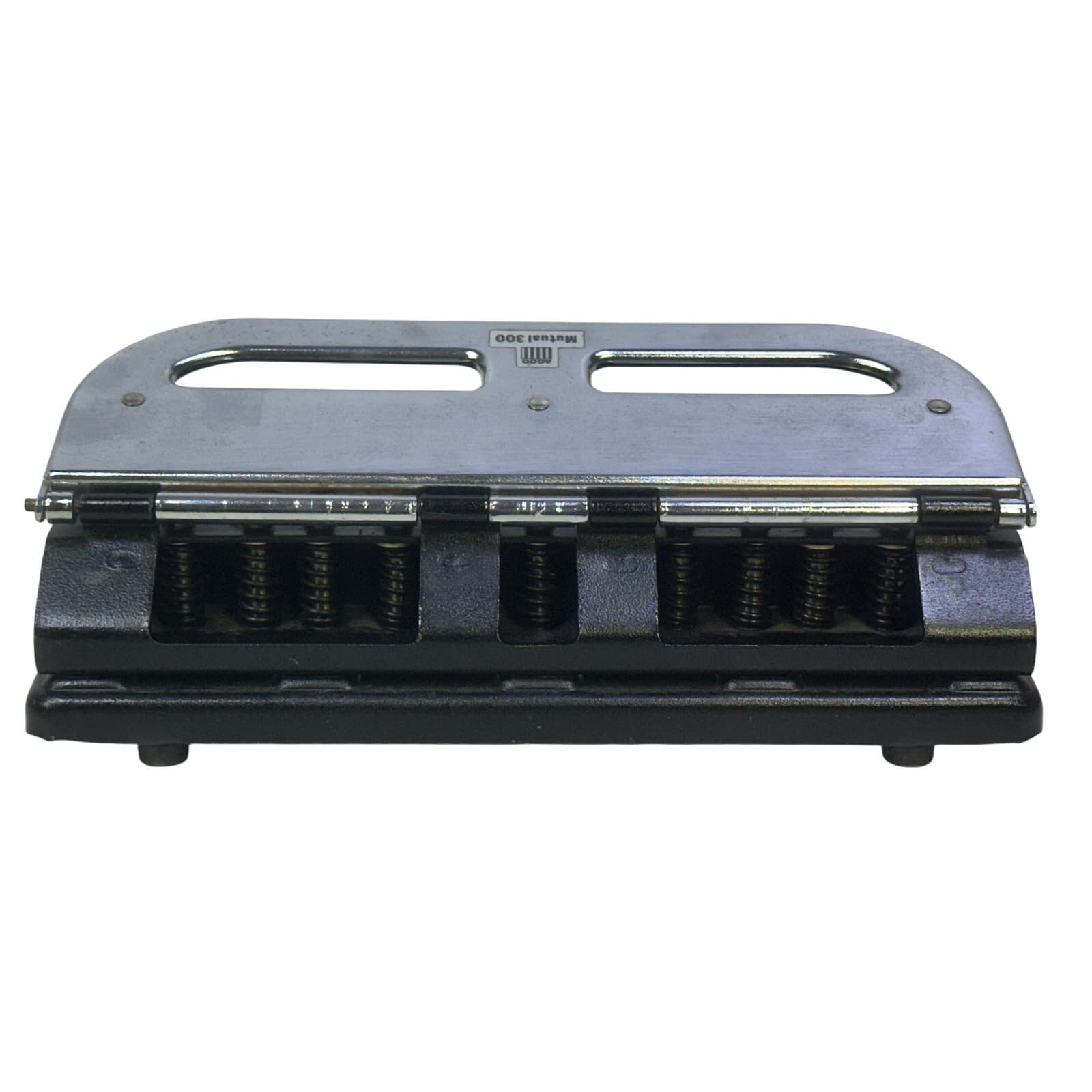 ACCO Mutual Centamatic Punch 300 Heavy Duty Vintage Adjustable Paper Hole Punch - Thumbnail 4
