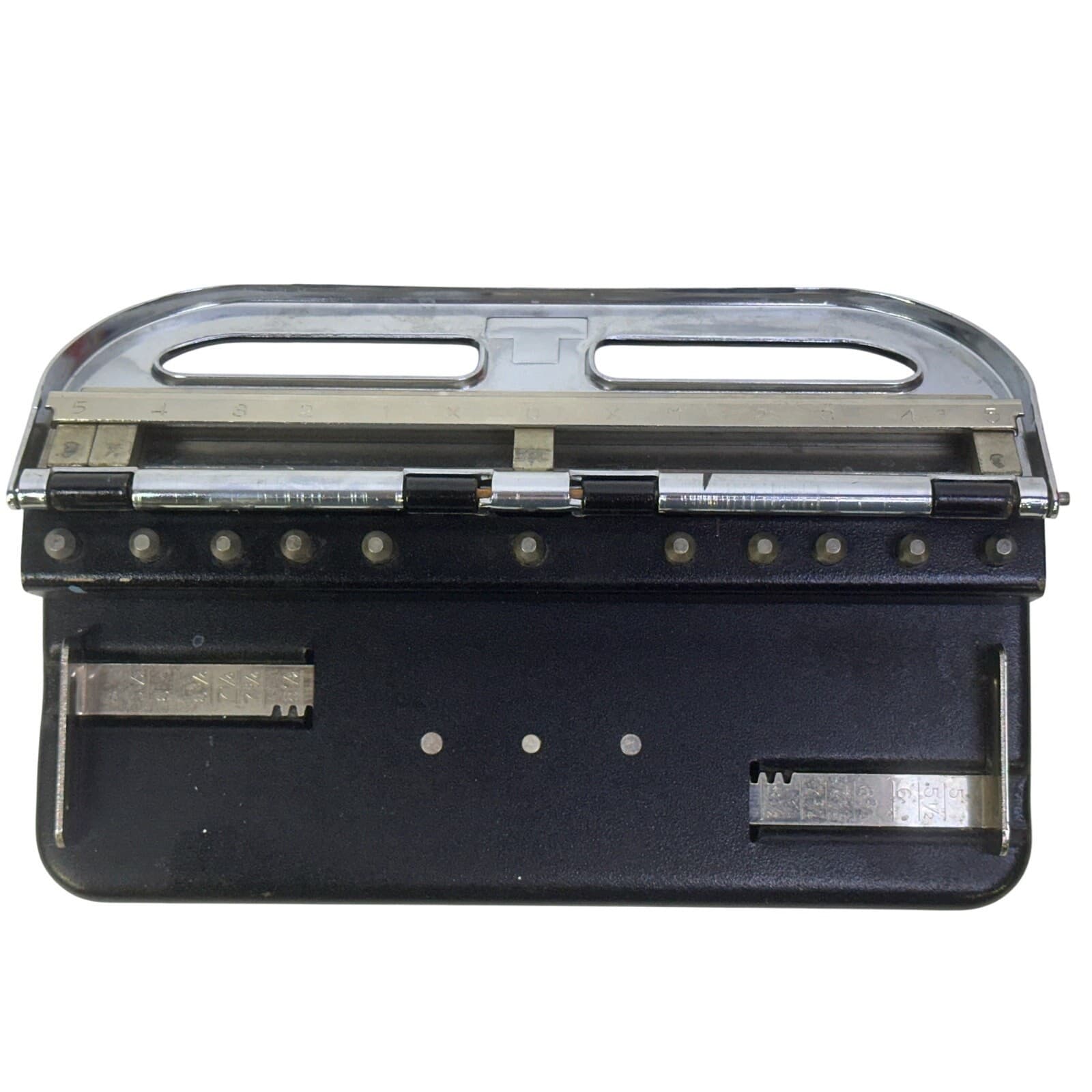 ACCO Mutual Centamatic Punch 300 Heavy Duty Vintage Adjustable Paper Hole Punch - Thumbnail 3