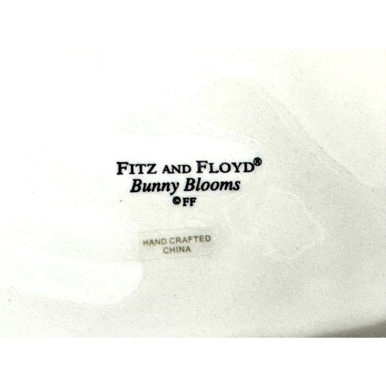 Fitz and Floyd Essentials "Bunny Blooms" Canape Plate/Dish-Absolutely Adorable! - Thumbnail 5