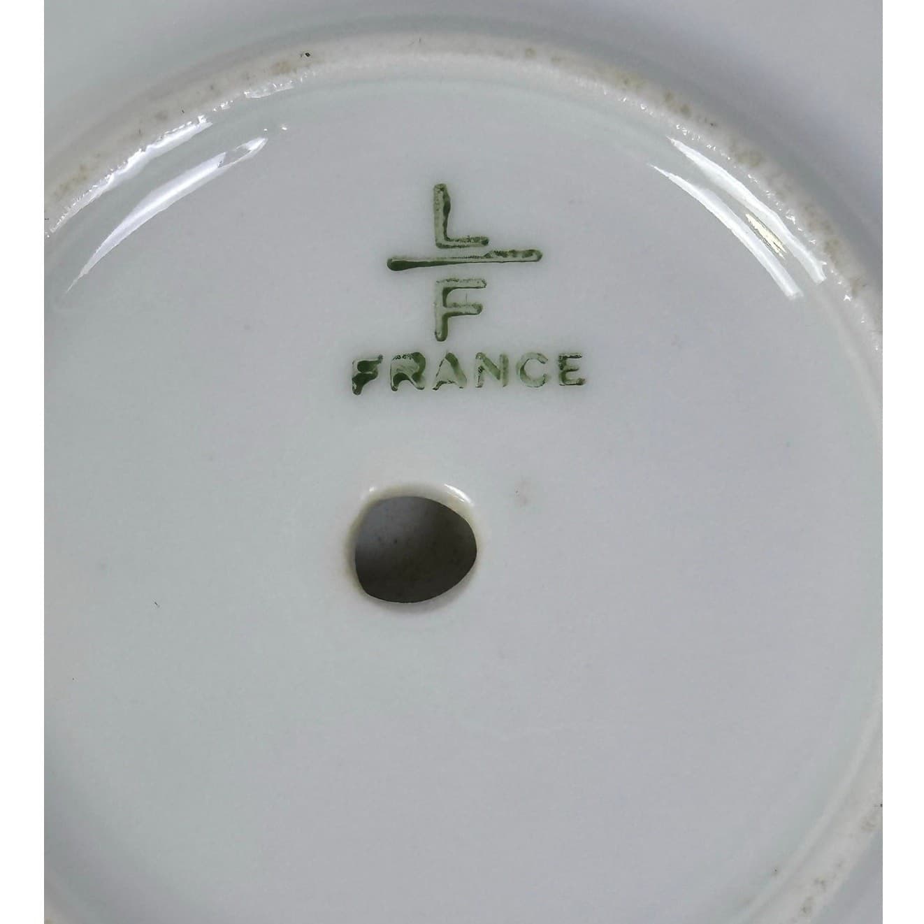 AJCO (AJ07) Vintage 1930's Gold Trim 'Flower' Gravy Boat/Attached Underplate - Thumbnail 8