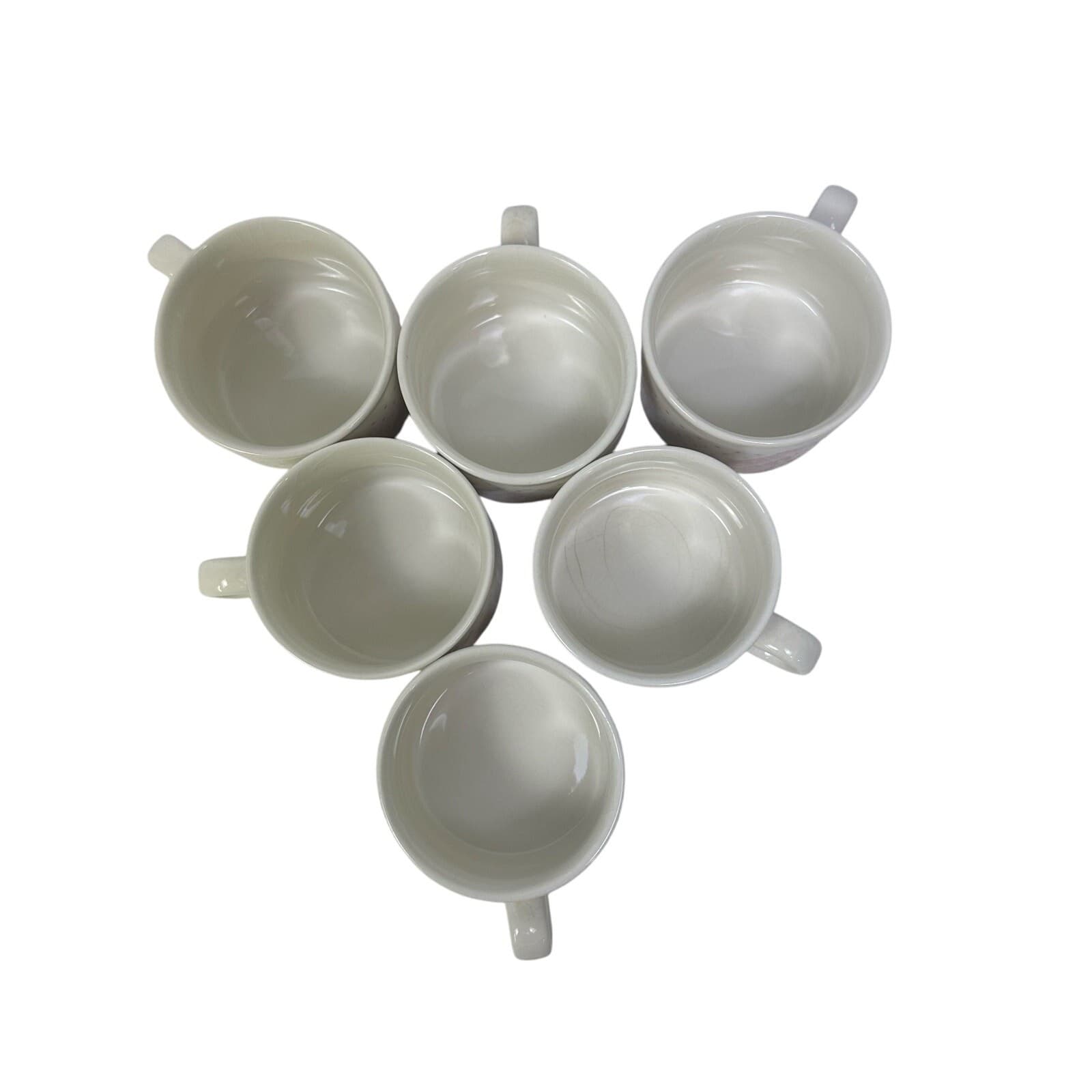 Churchill England 'Pink Shades' Vintage Flat Bottom Coffee Cups-Set of 6 - Thumbnail 4