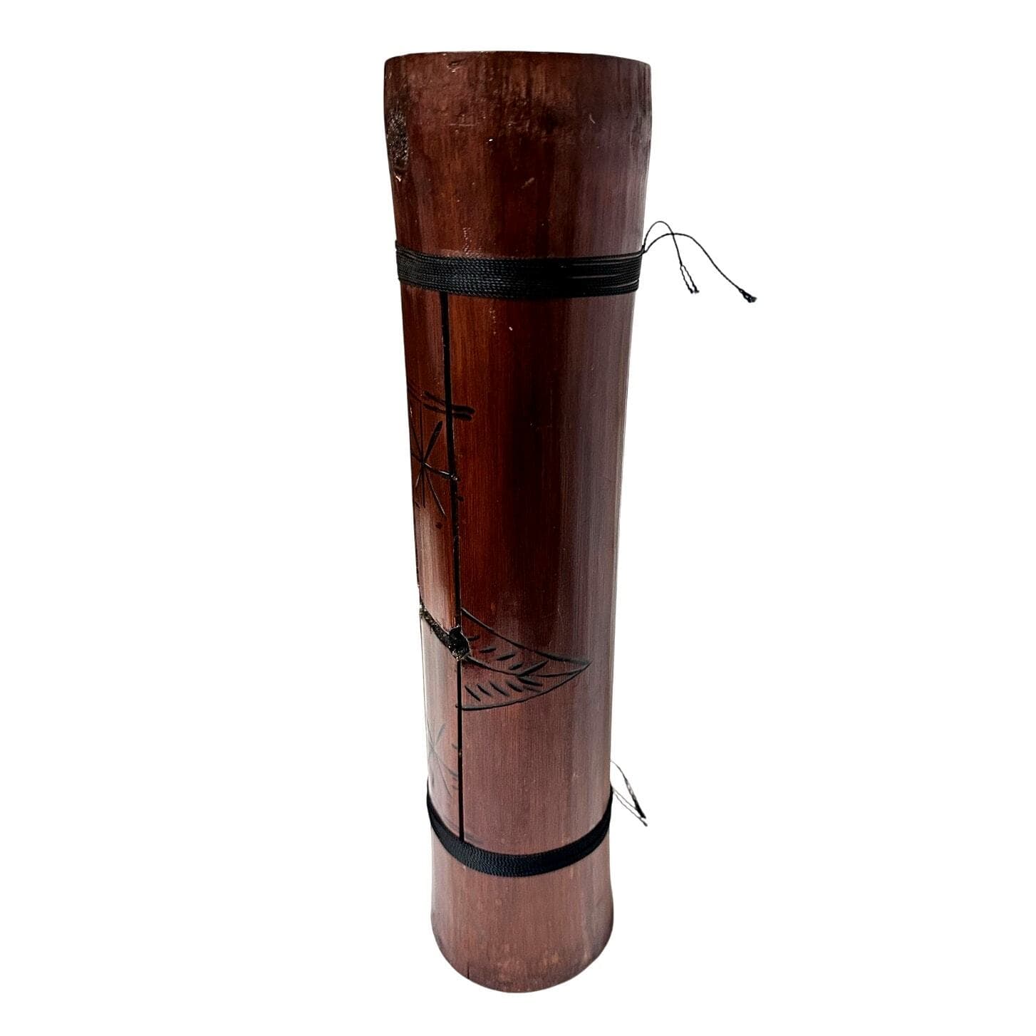 Folk Art Log Drum Wooden Tongue Slit Drum Talking Instrument-Rare! - Thumbnail 13