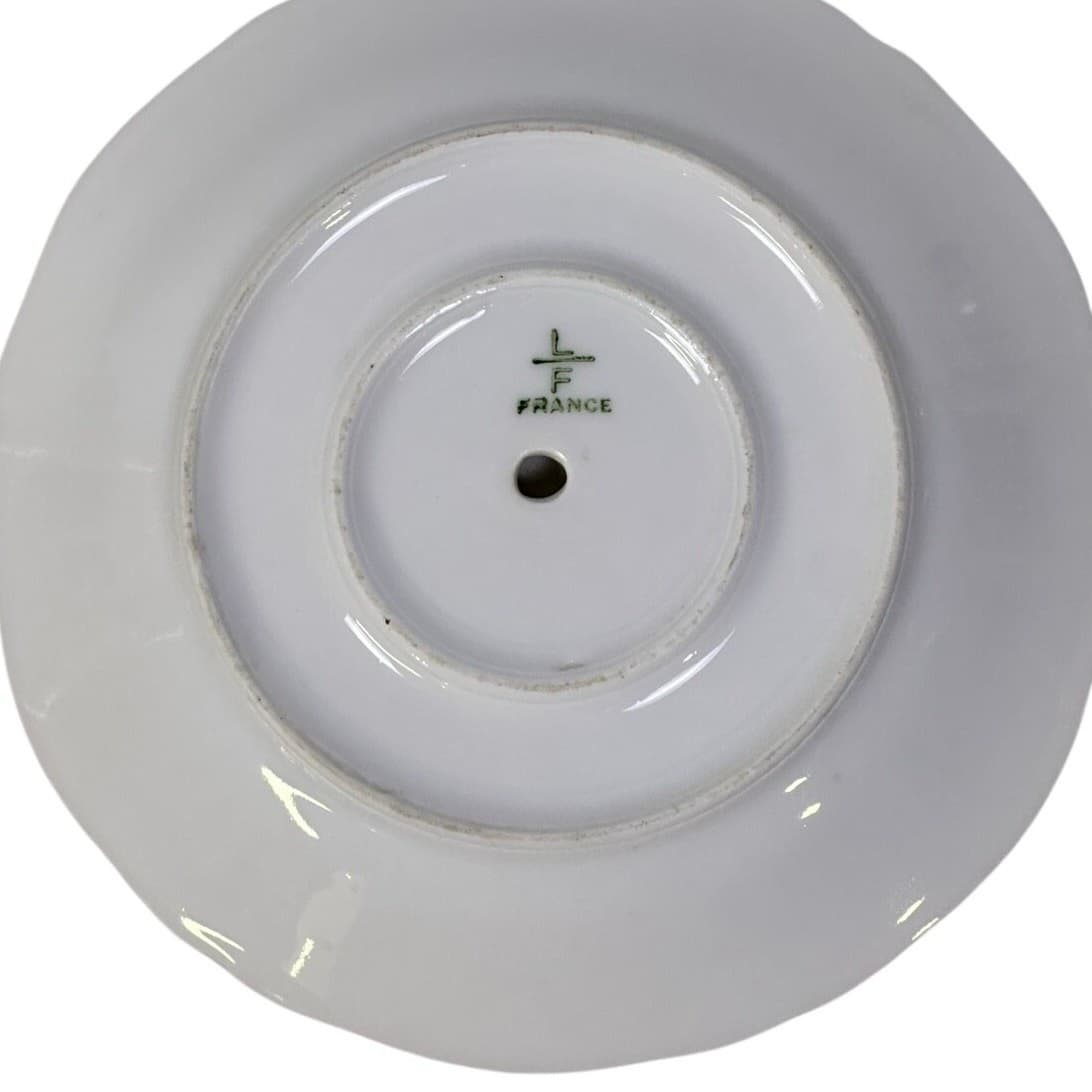 AJCO (AJ07) Vintage 1930's Gold Trim 'Flower' Gravy Boat/Attached Underplate - Thumbnail 7