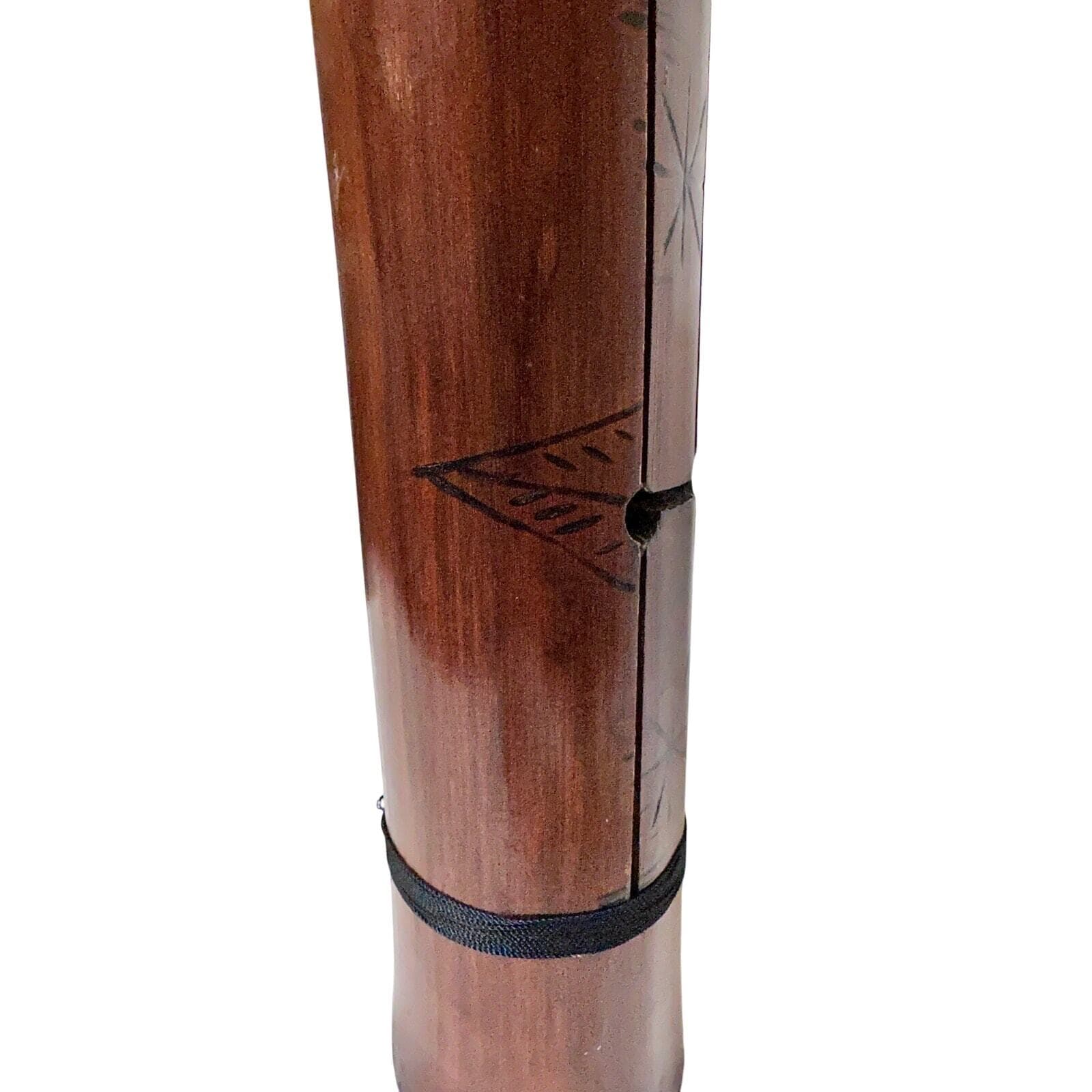 Folk Art Log Drum Wooden Tongue Slit Drum Talking Instrument-Rare! - Thumbnail 3