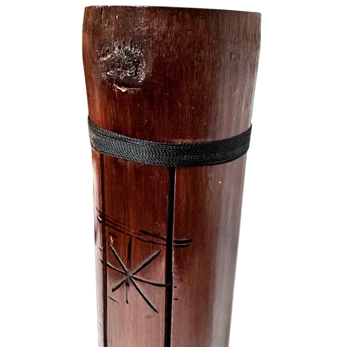Folk Art Log Drum Wooden Tongue Slit Drum Talking Instrument-Rare! - Thumbnail 8