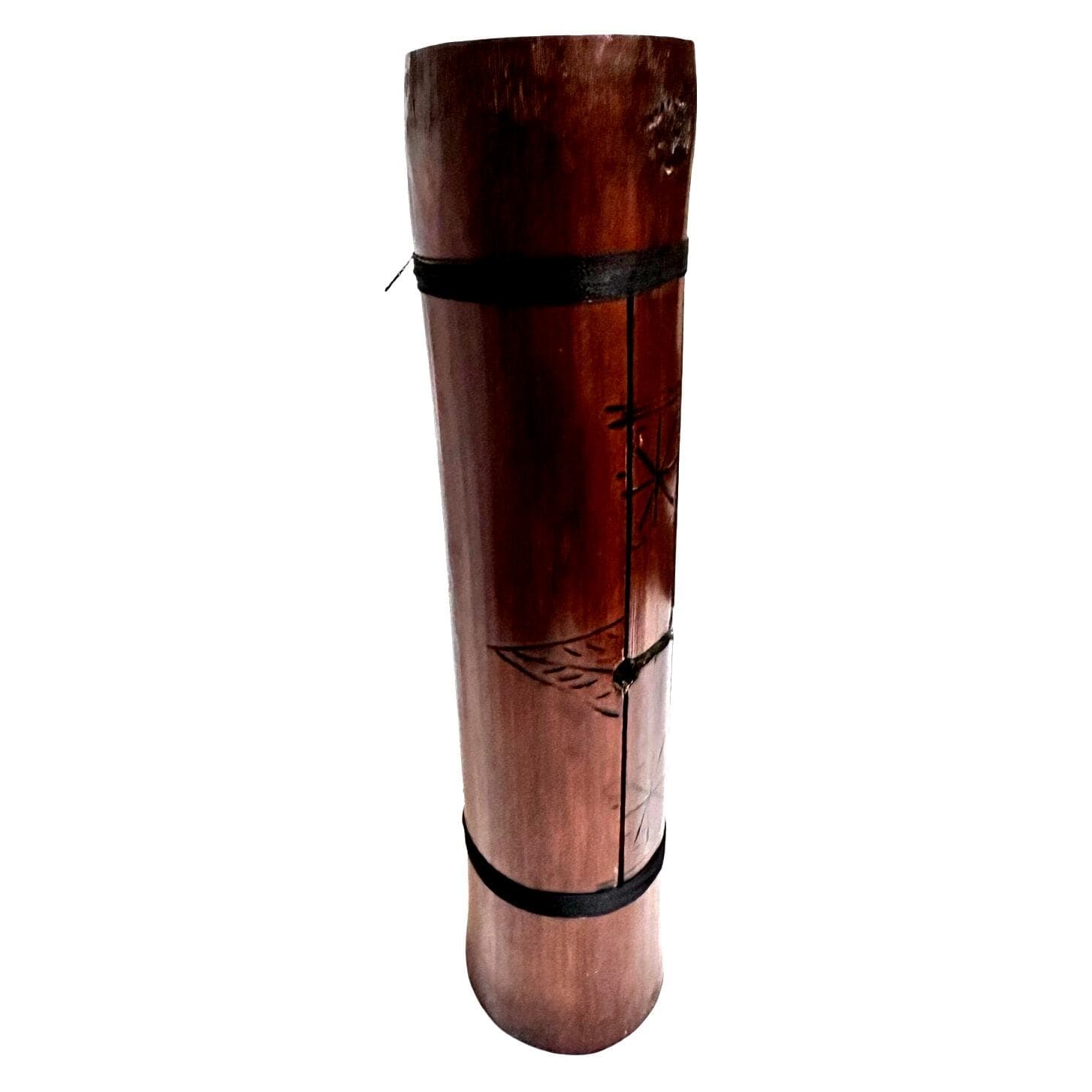 Folk Art Log Drum Wooden Tongue Slit Drum Talking Instrument-Rare! - Thumbnail 14