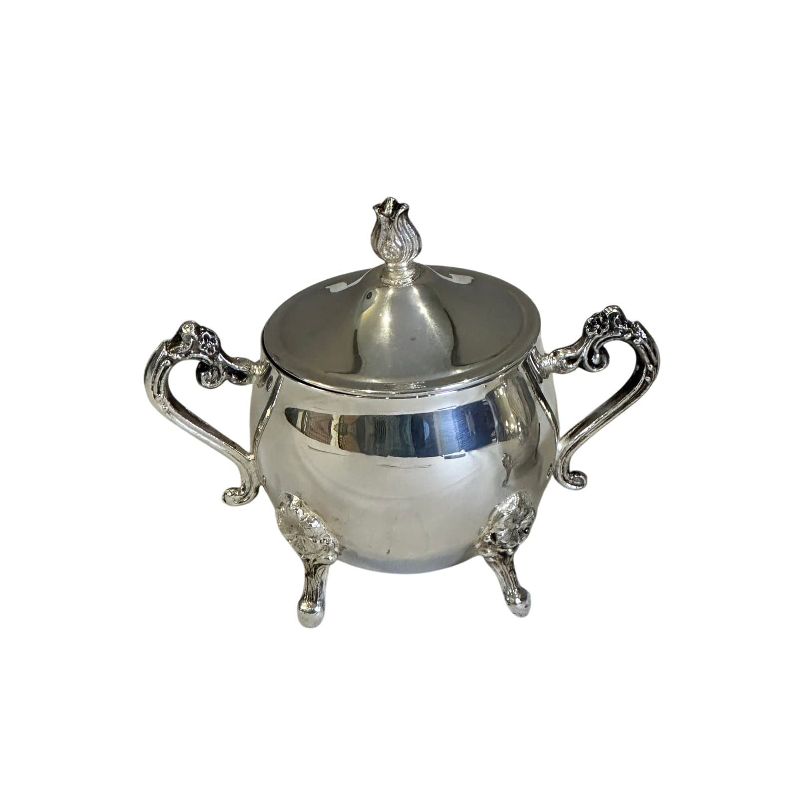 Leonard Silverplate 3-Piece Tea/Coffee Pot, Cream Pitcher, Sugar Bowl w/Lid - Thumbnail 8