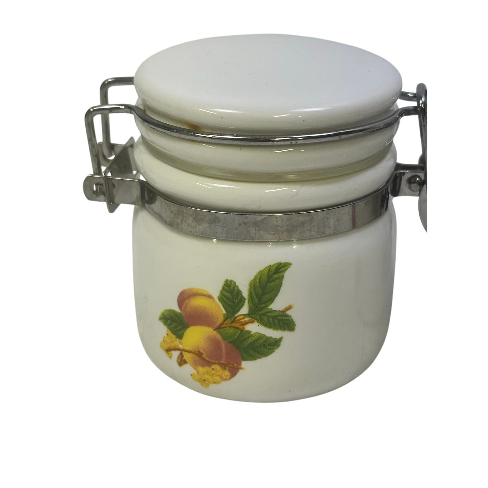 WCL Ceramic Mini Floral Design Spice Jar Canisters with Wooden Spoons-Set of 6 - Thumbnail 13